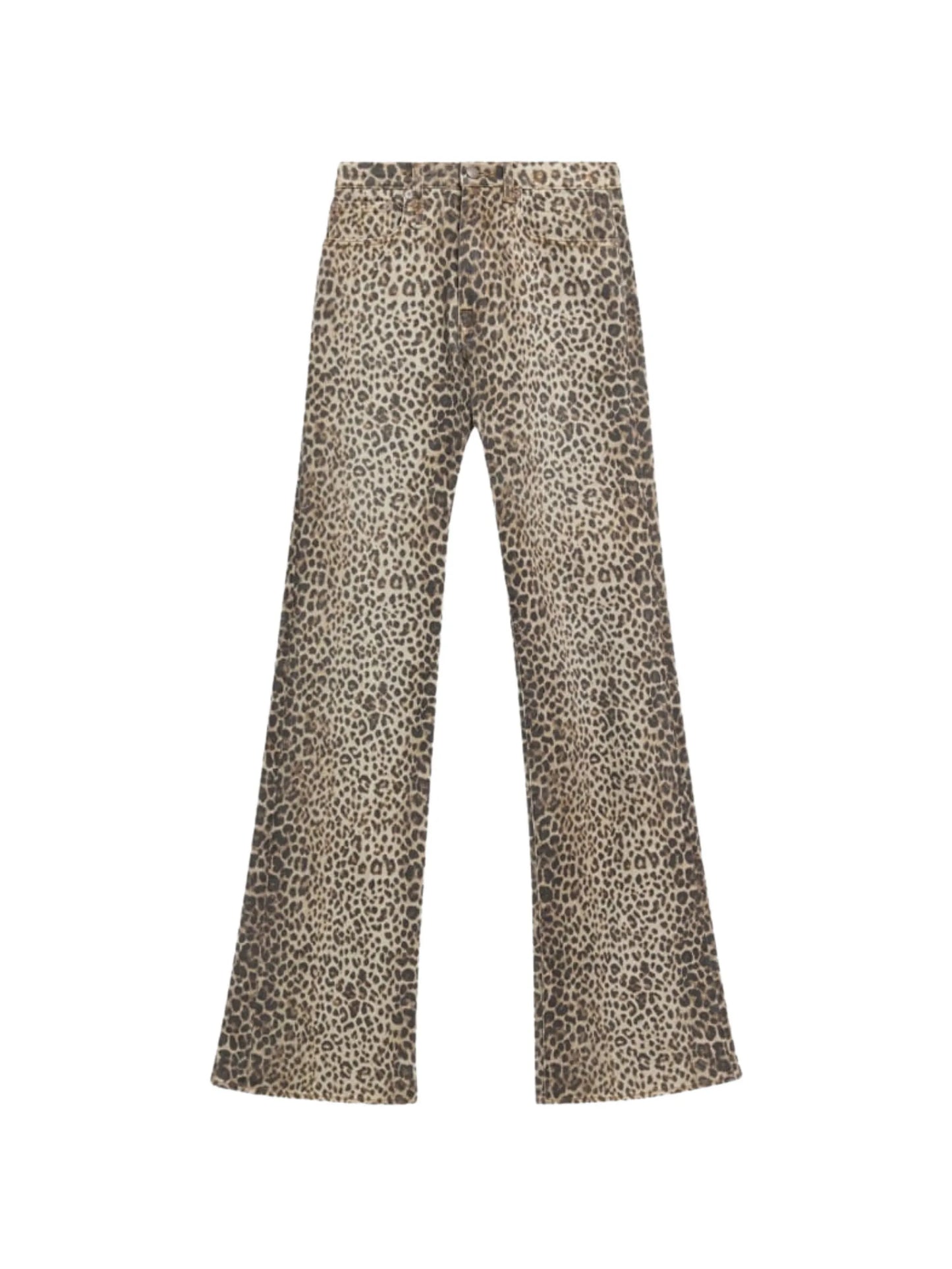 leopard-print Jane jeans