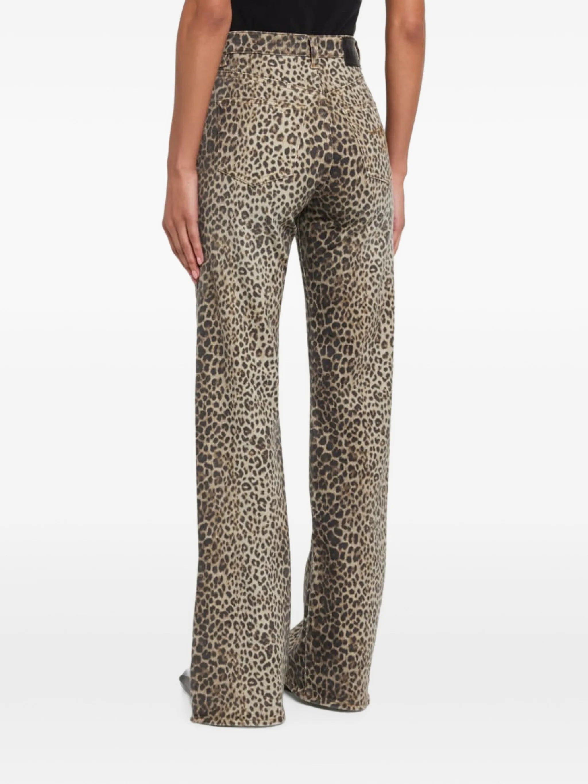 leopard-print Jane jeans