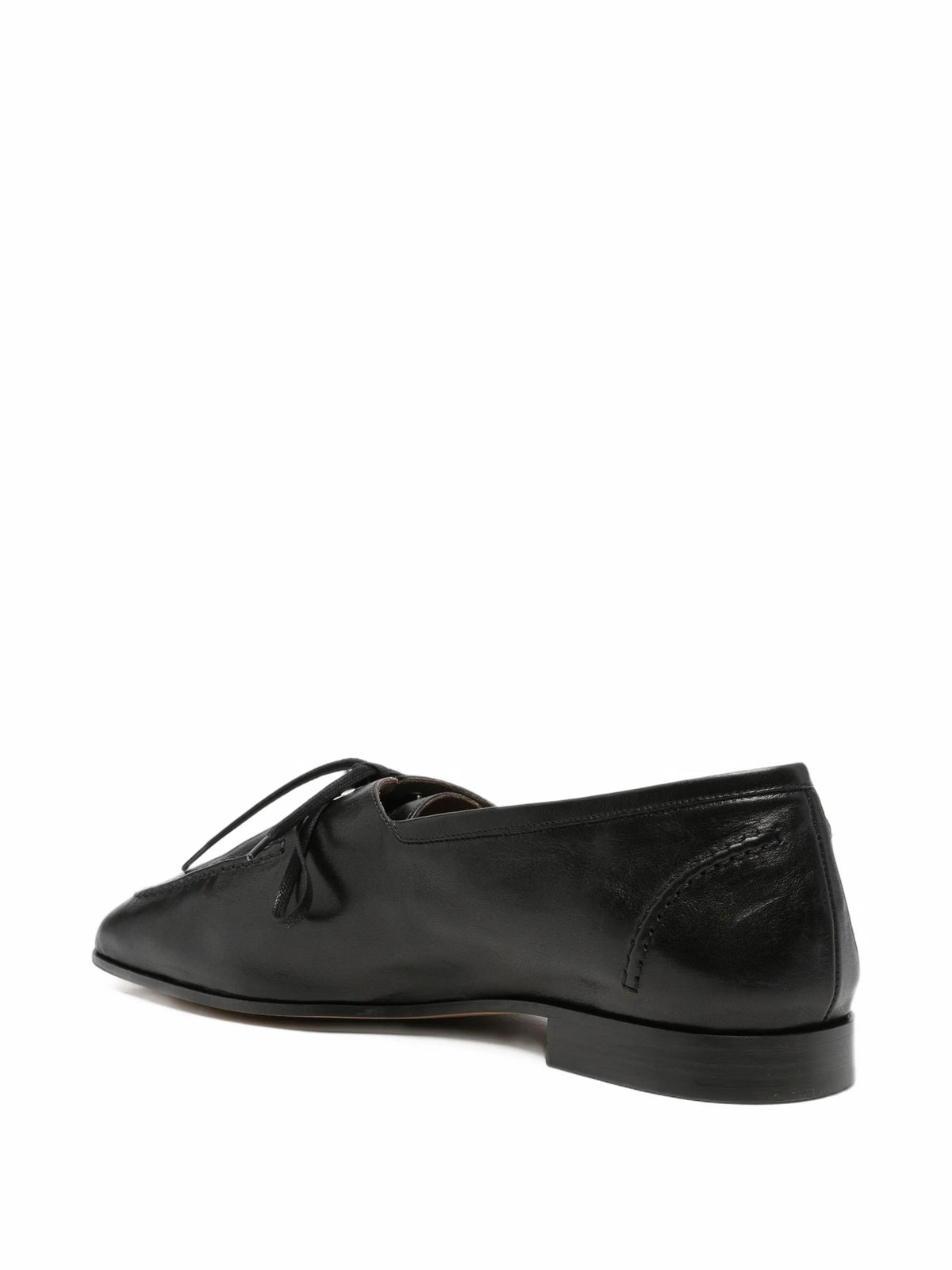 crinkled-nappa lace-up loafers