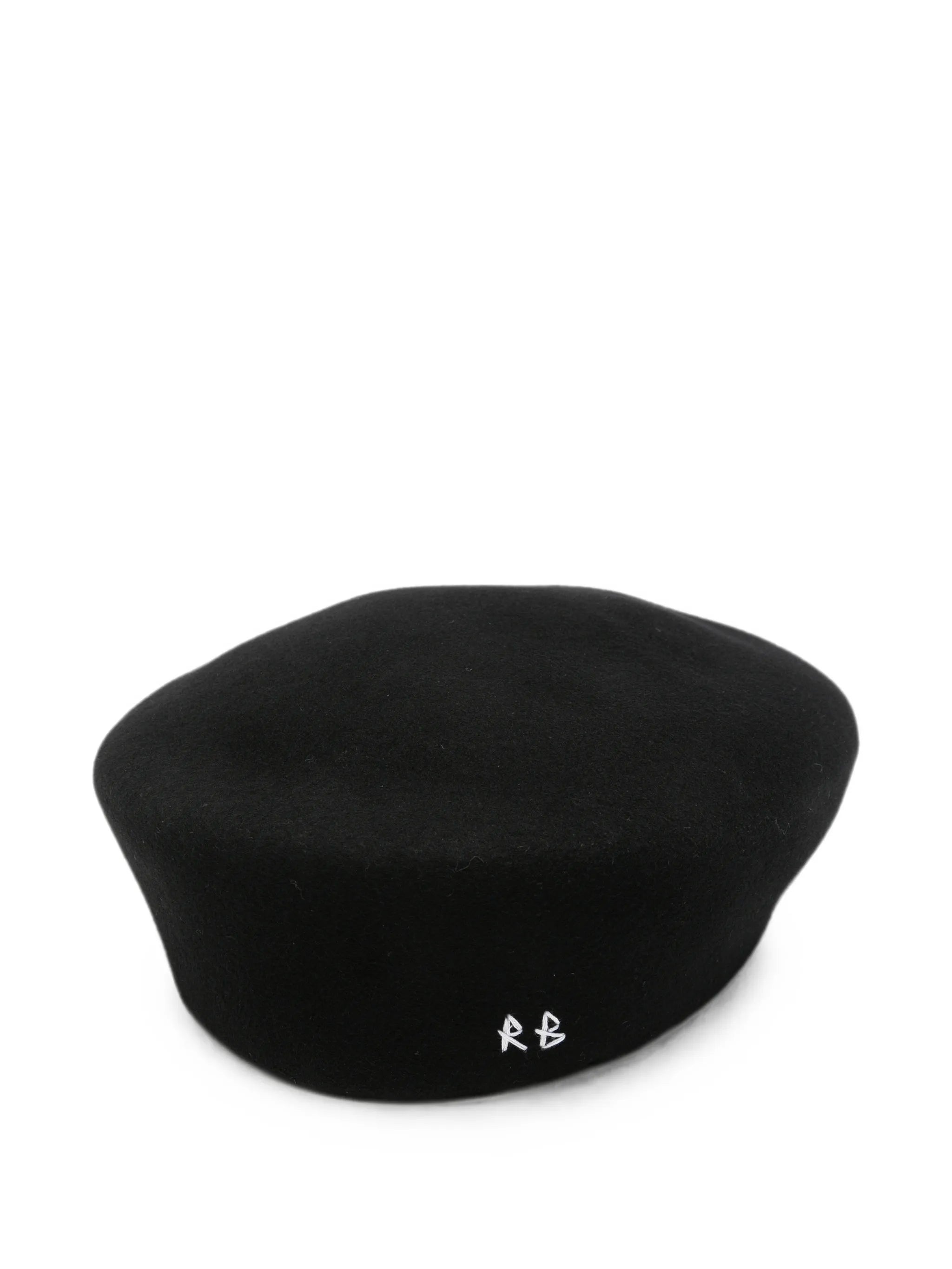 logo-embroidered beret