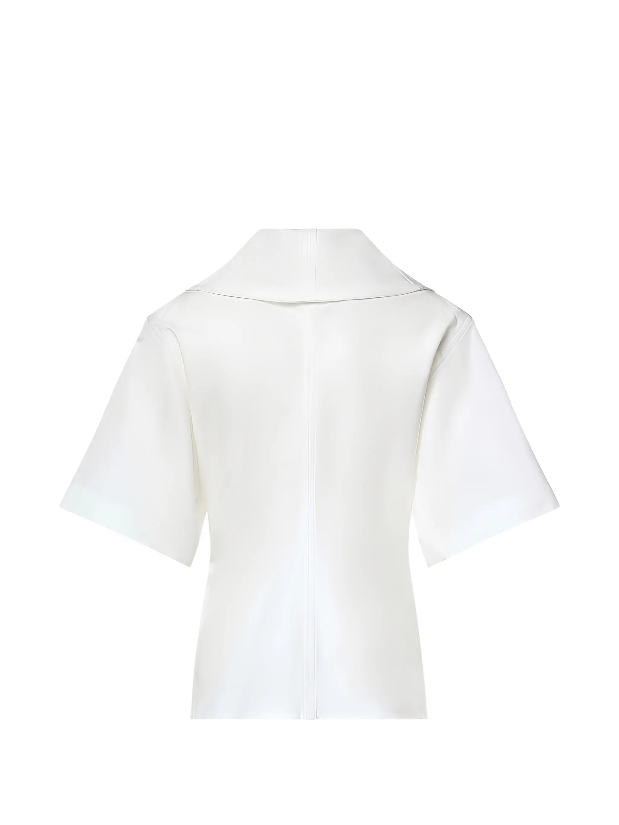 oversized-collar blouse