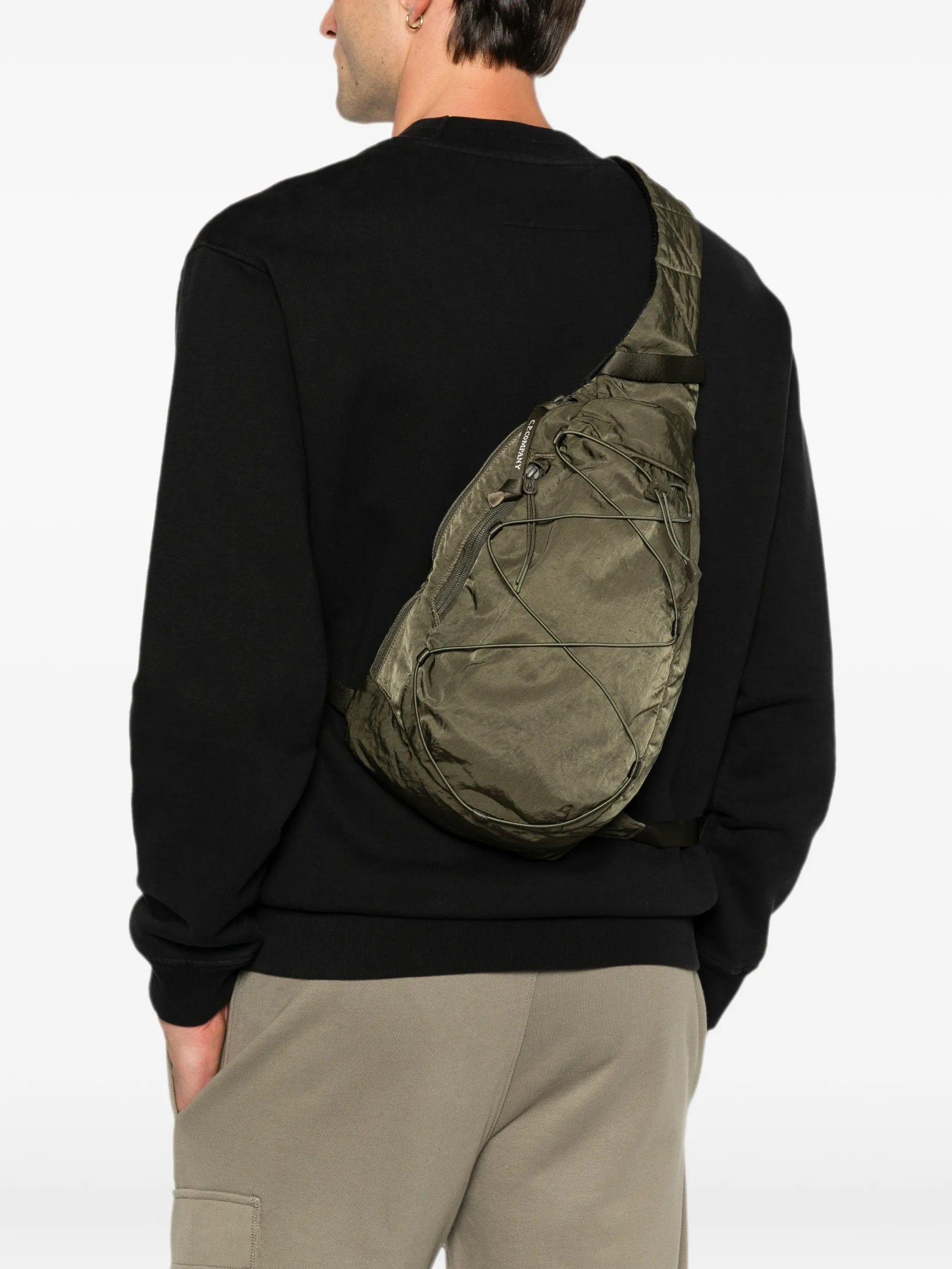 logo-motif messenger bag
