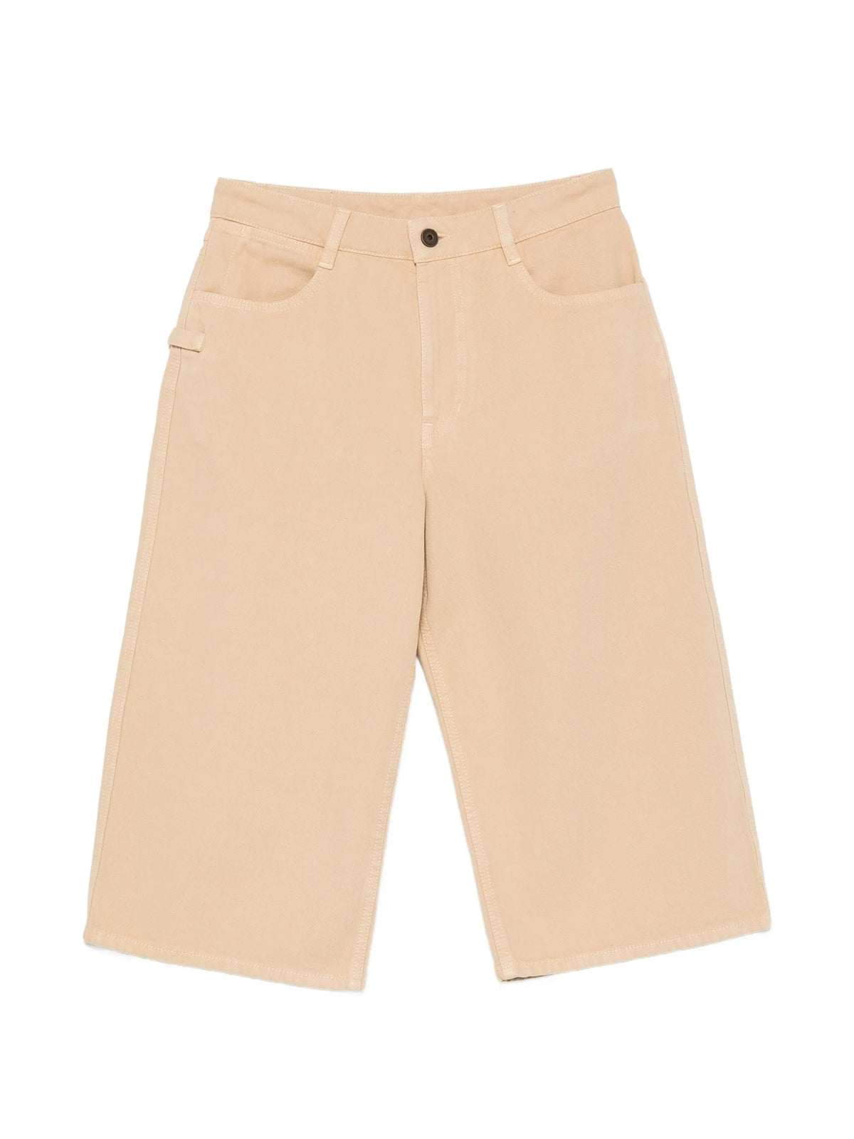 five-pocket bermuda shorts in heavy garment-dyed broken twill