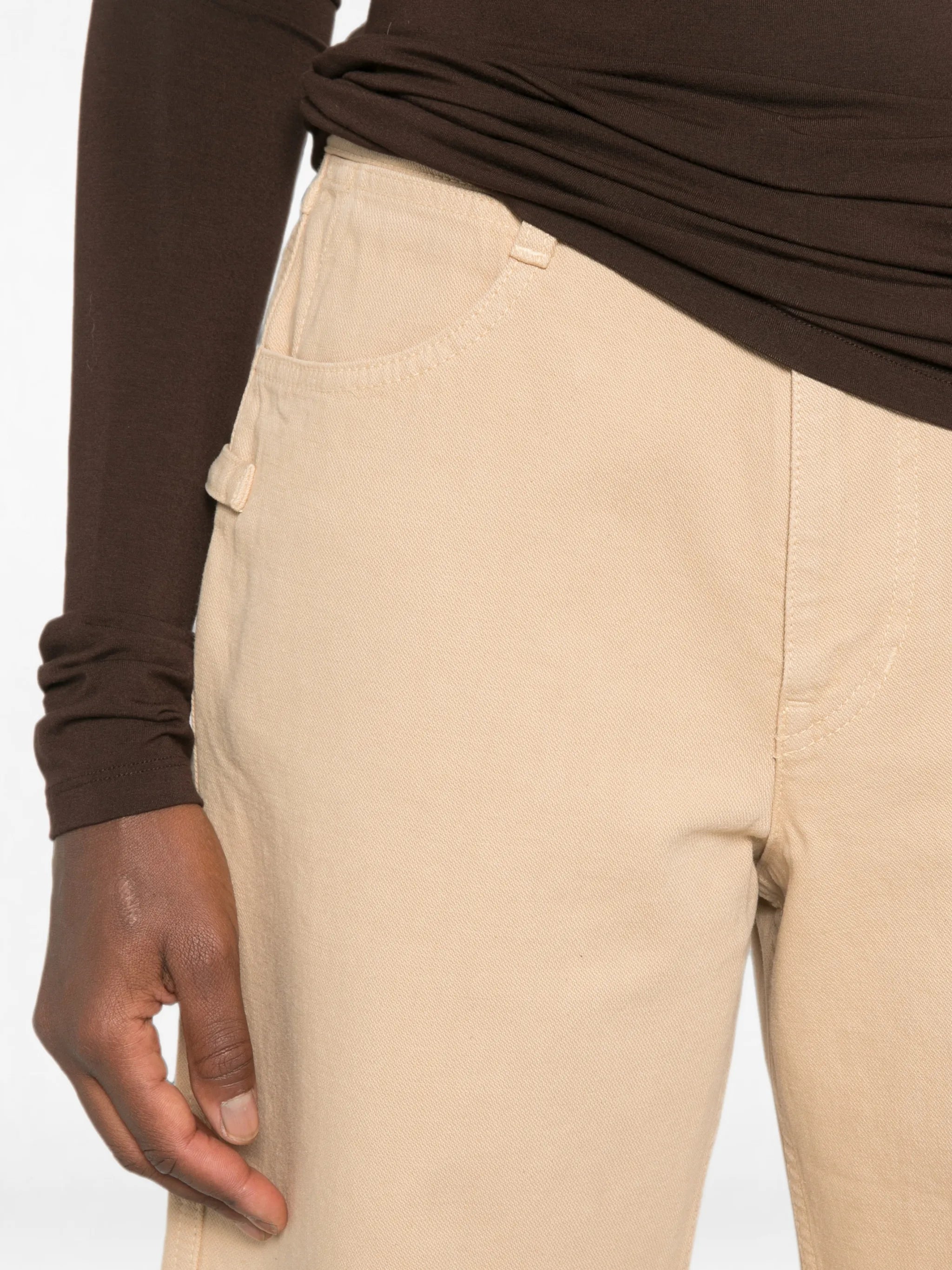 five-pocket bermuda shorts in heavy garment-dyed broken twill