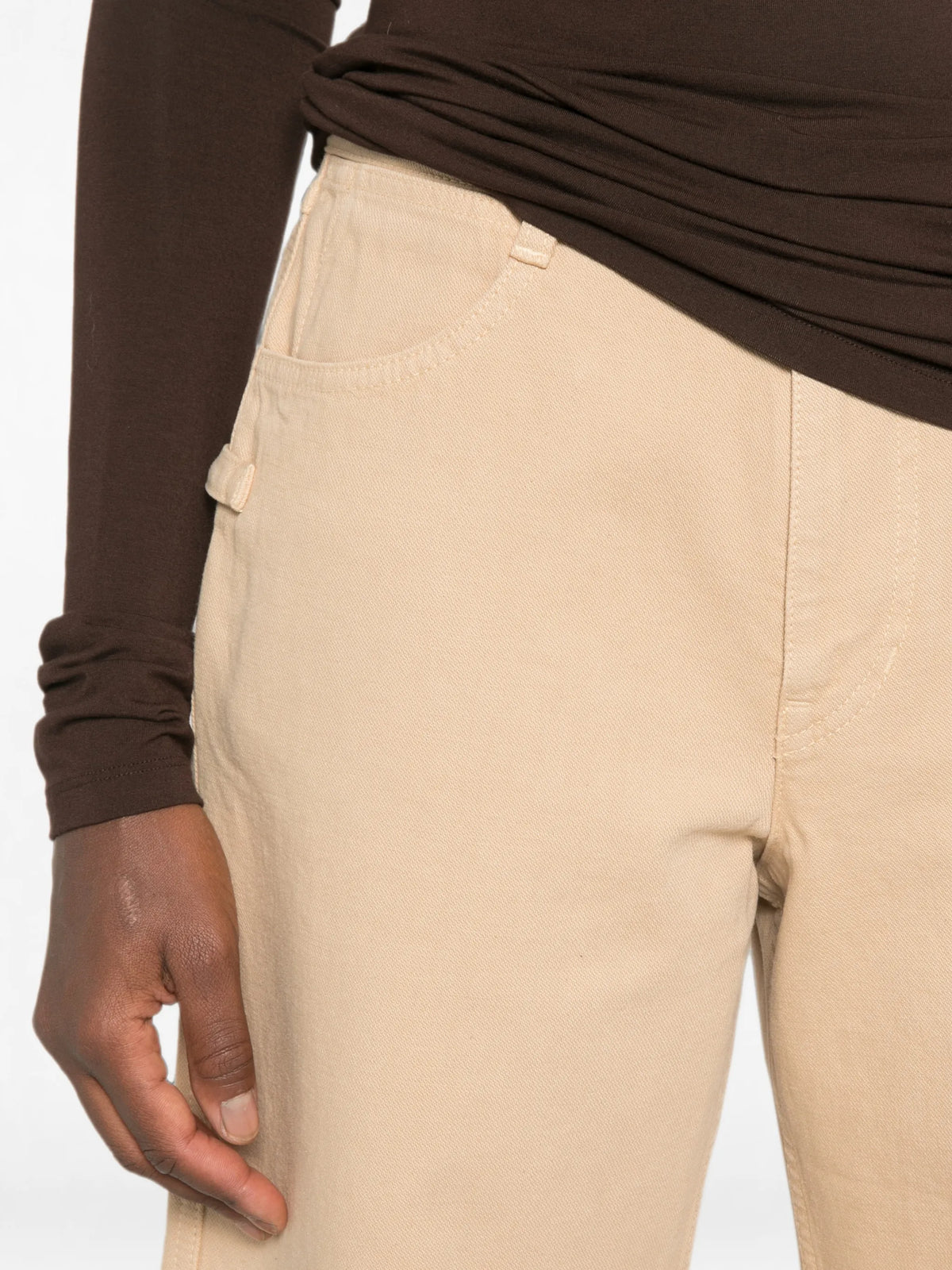 five-pocket bermuda shorts in heavy garment-dyed broken twill