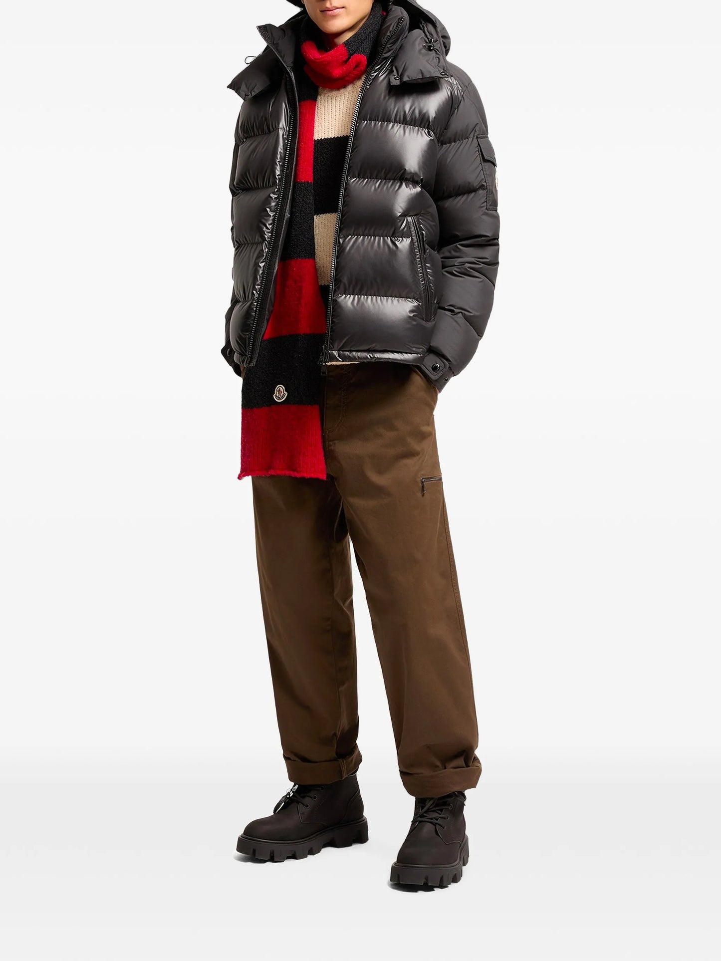 hooded quilted jacket