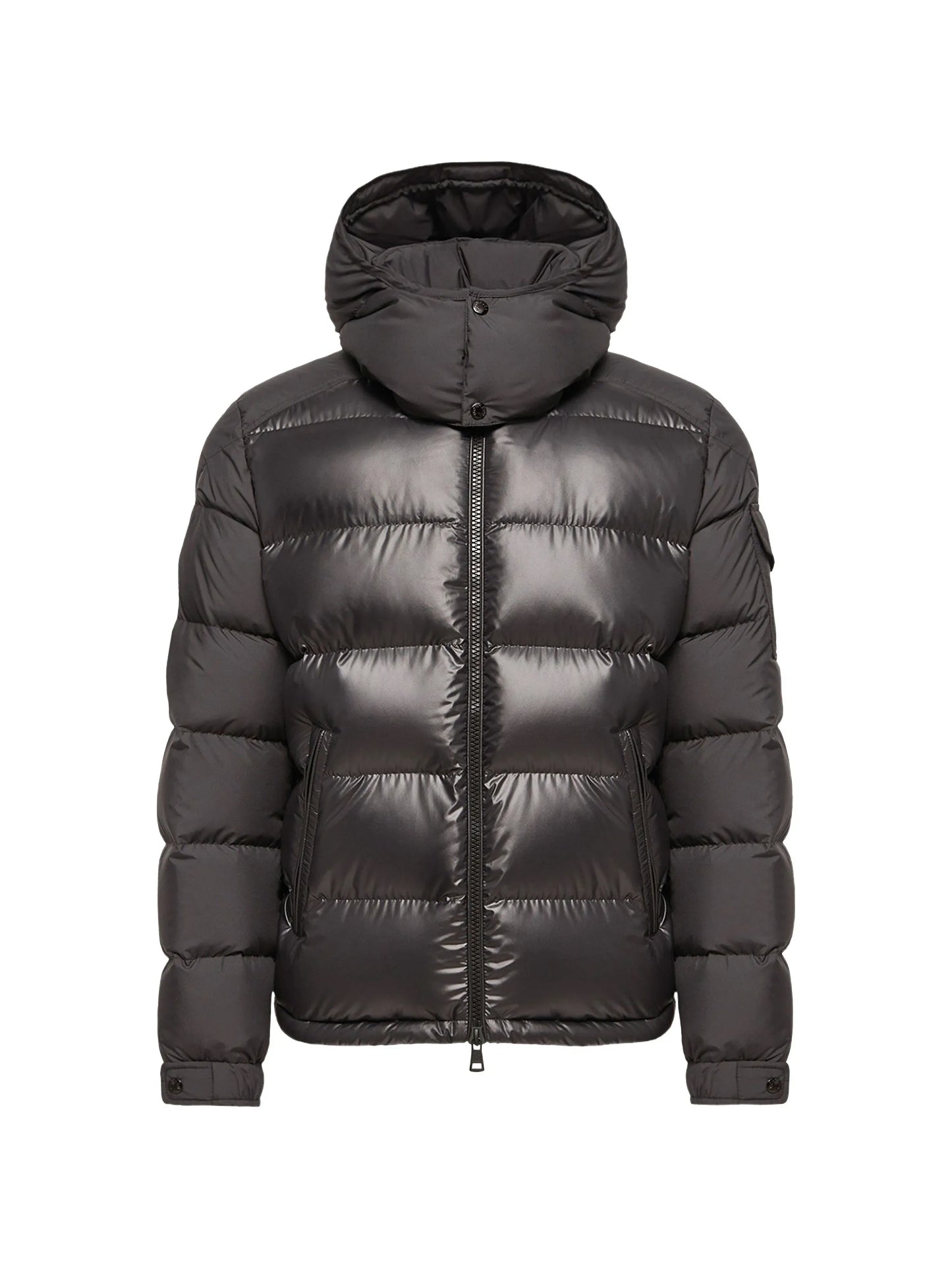hooded quilted jacket