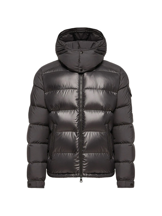 hooded quilted jacket