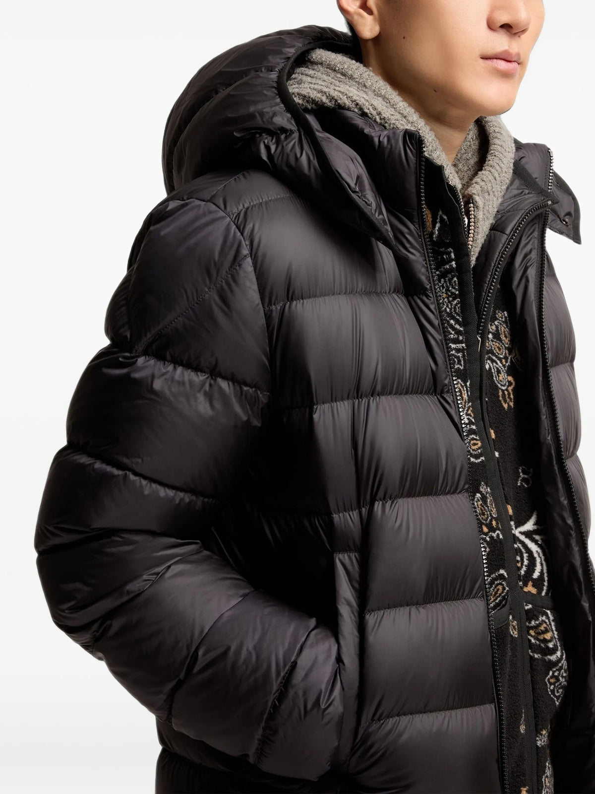 Ravenlock hooded quilted jacket