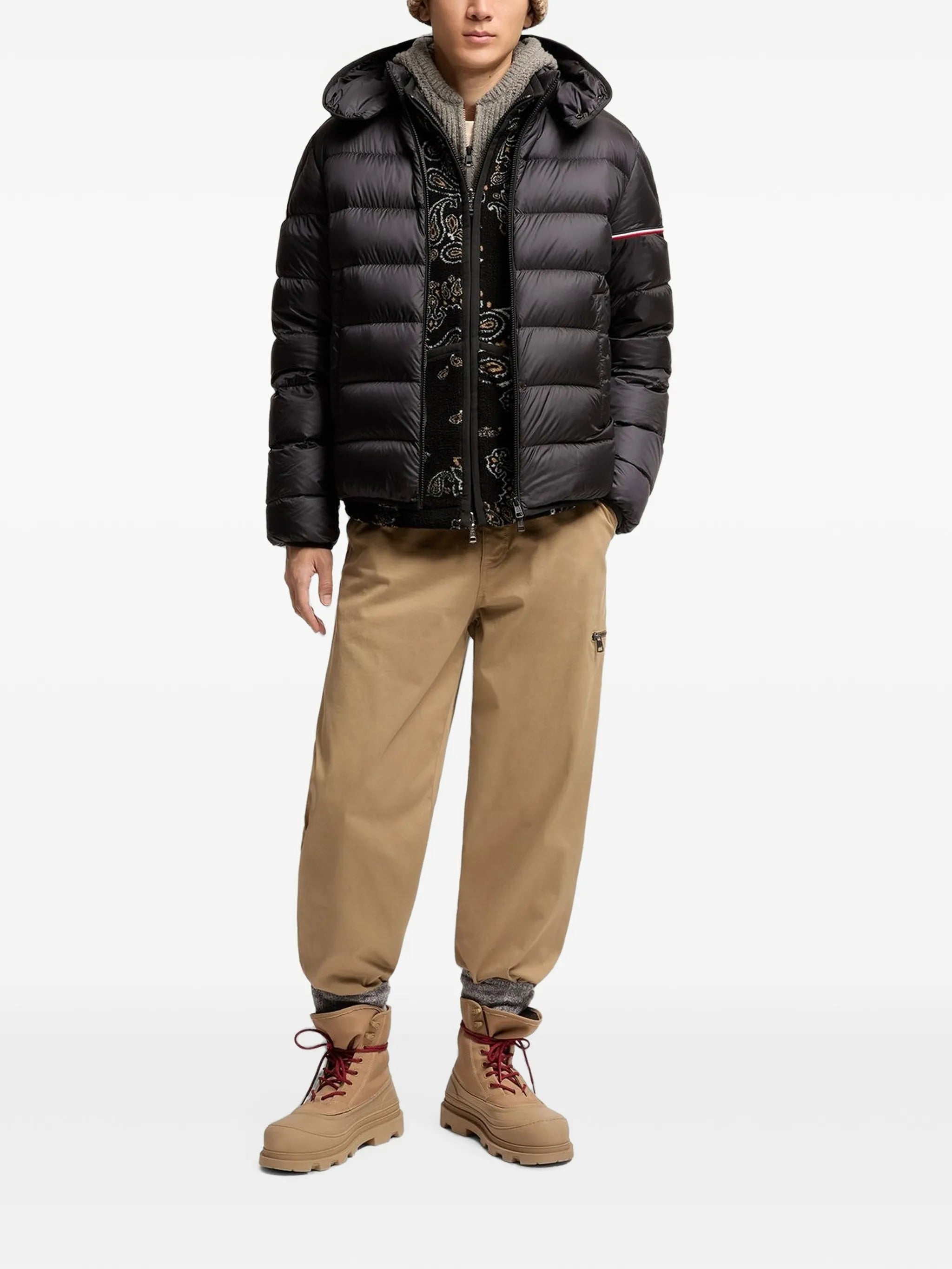 Ravenlock hooded quilted jacket
