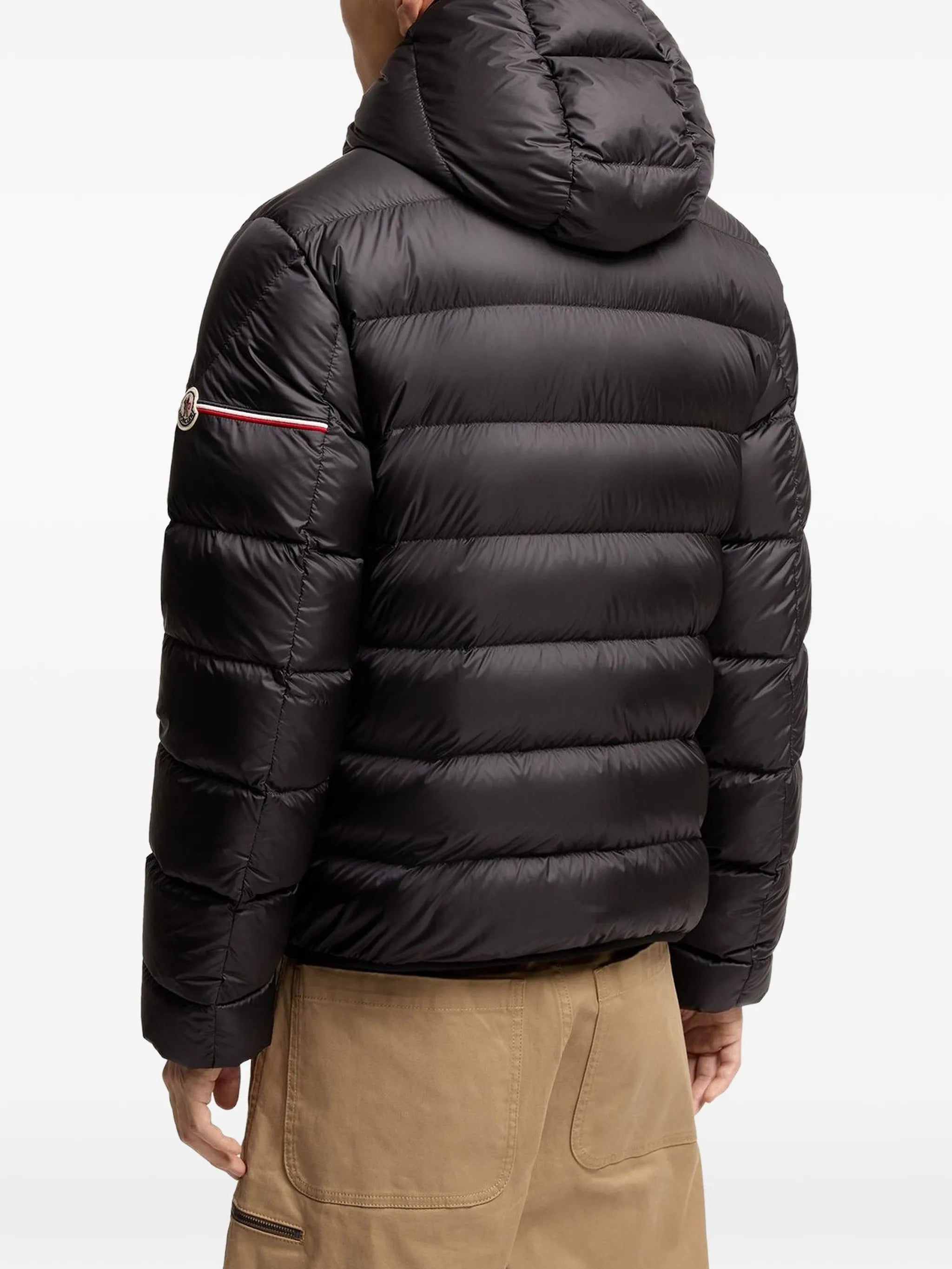 Ravenlock hooded short down jacket