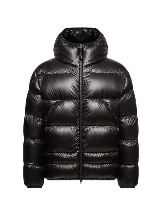 quilted hooded jacket