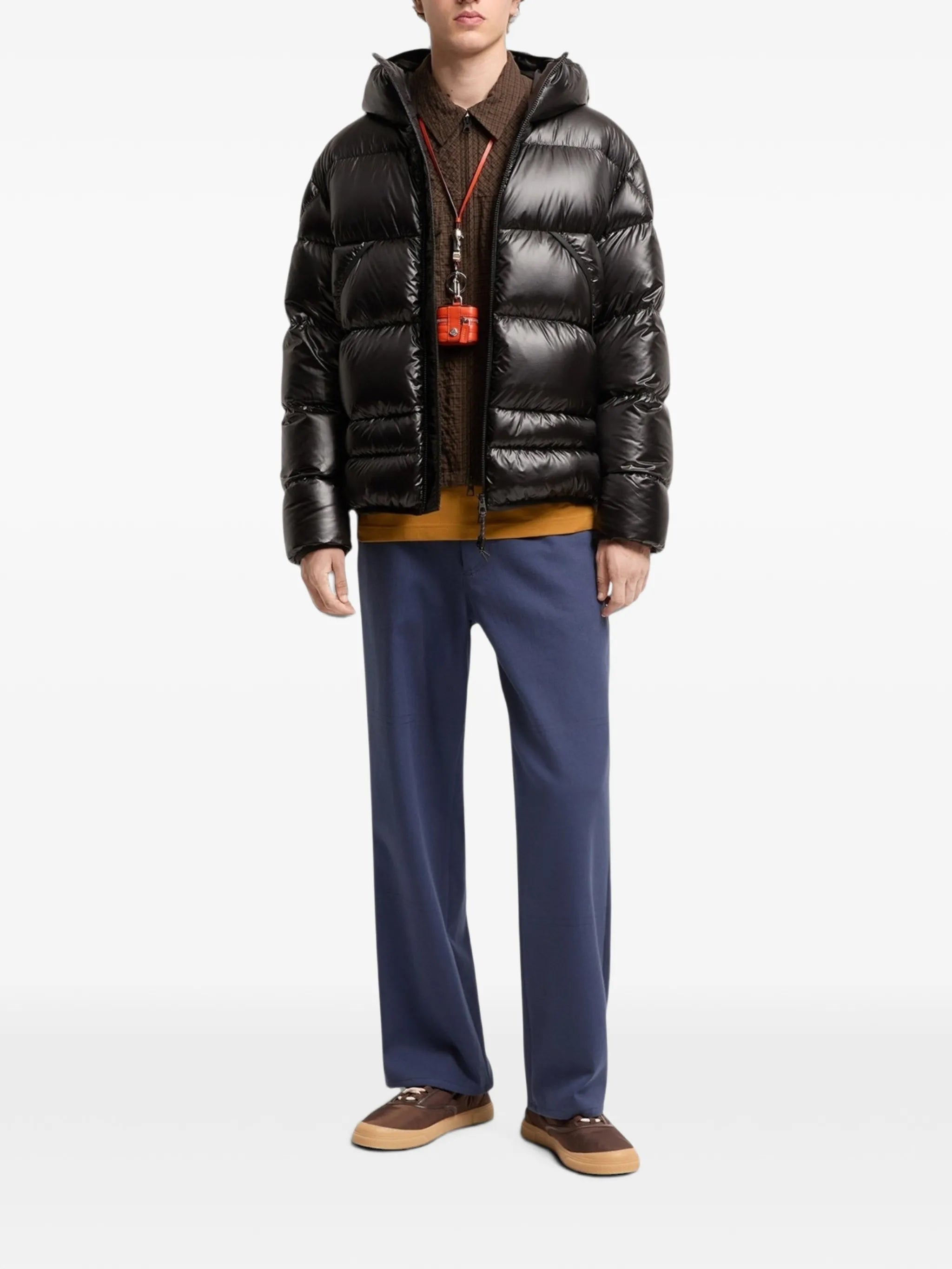 quilted hooded jacket