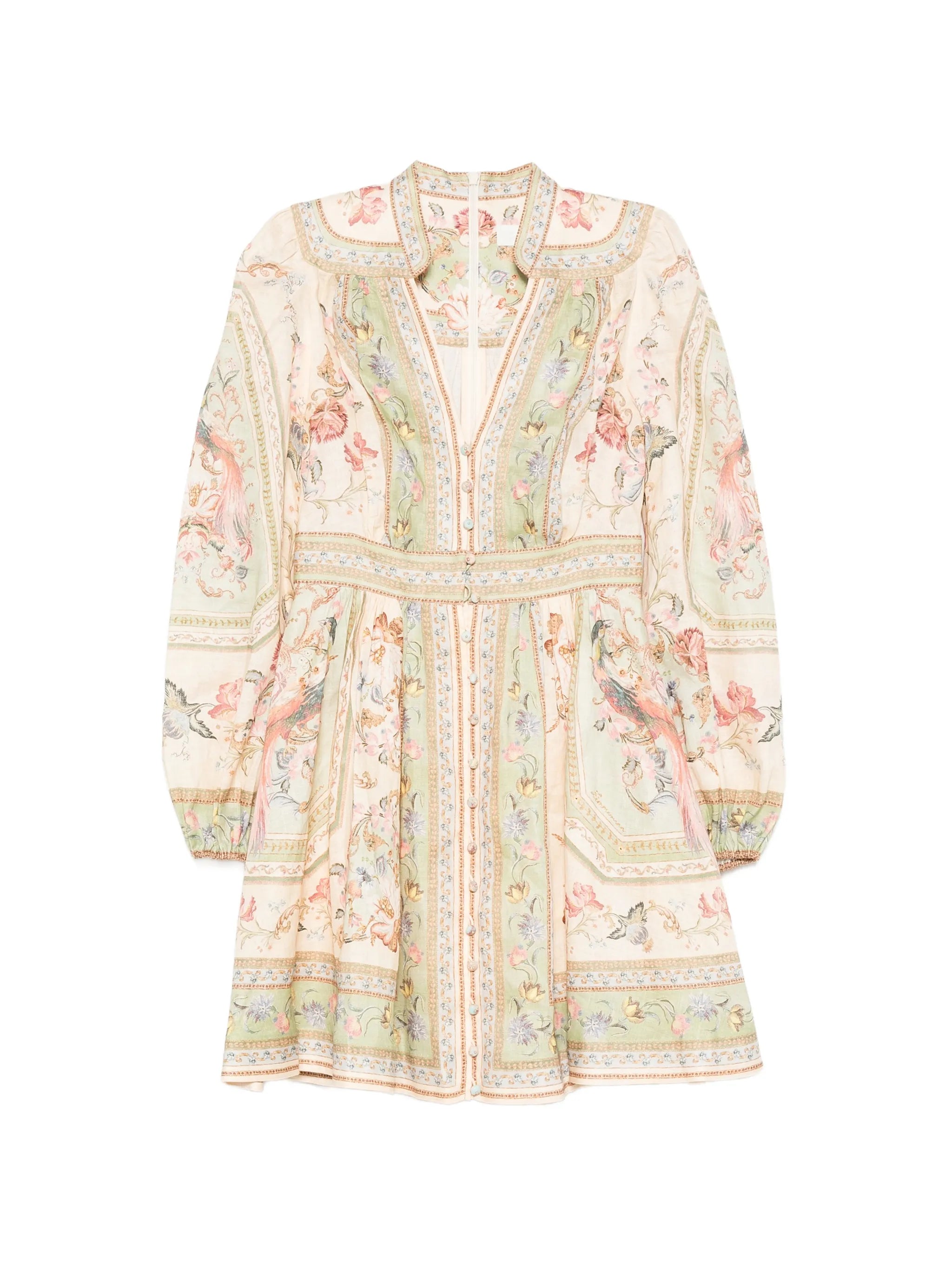Roselight floral-print mini dress