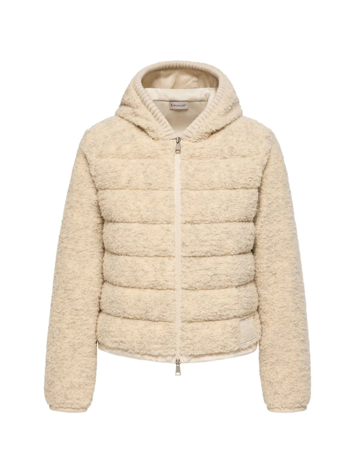 Teddy quilted fleece-texture jacket