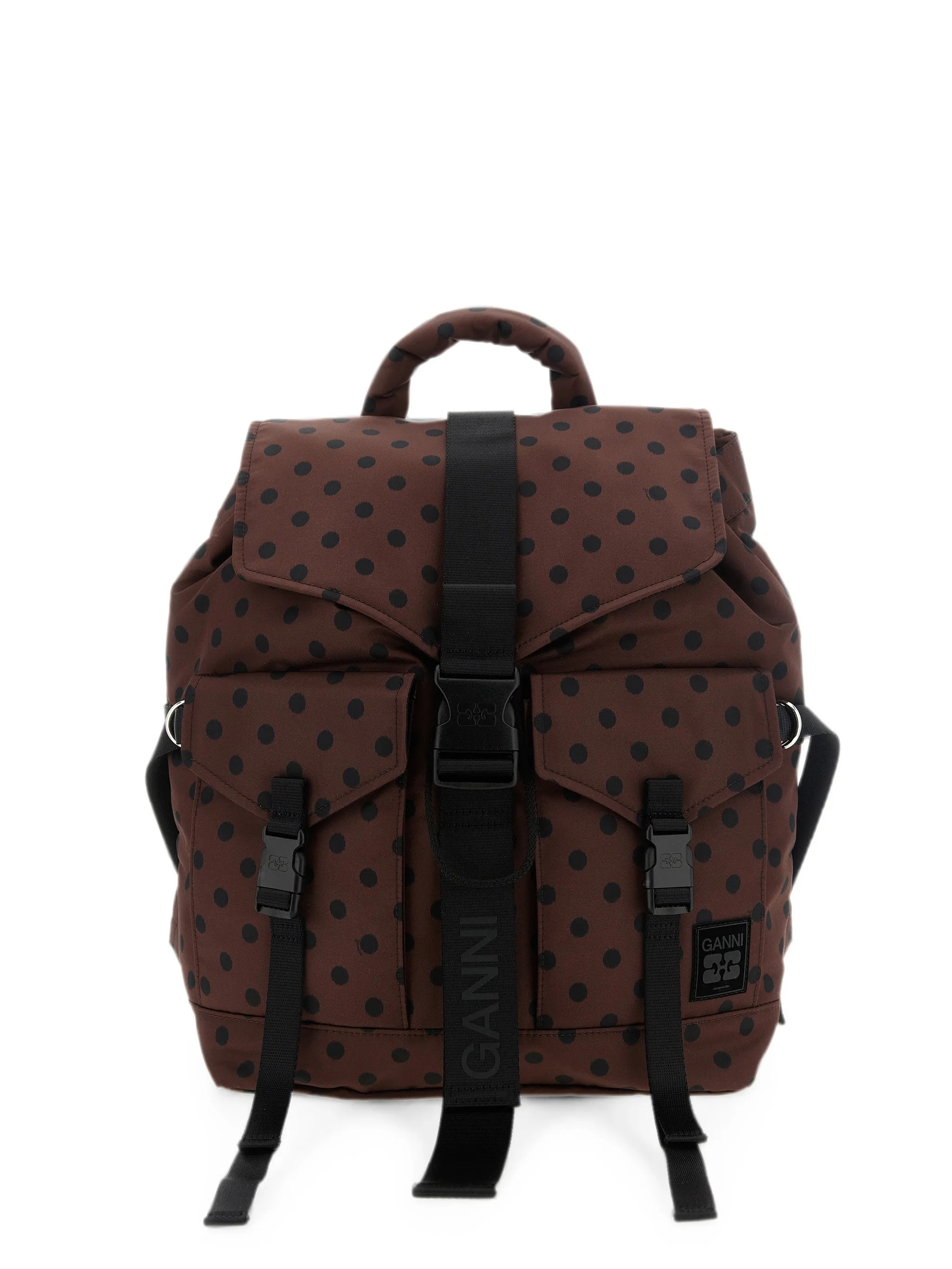 polka-dot backpack