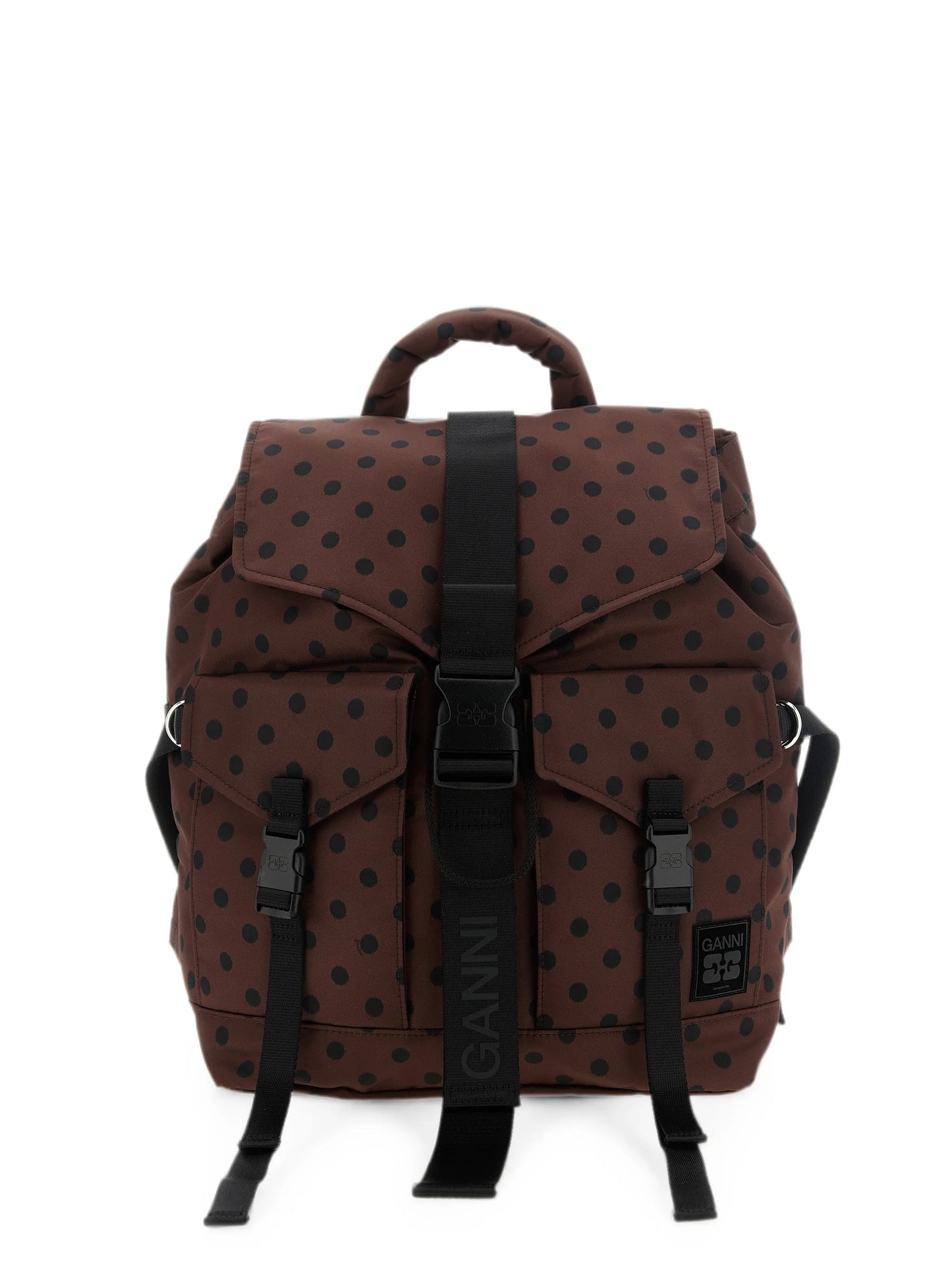 polka-dot backpack