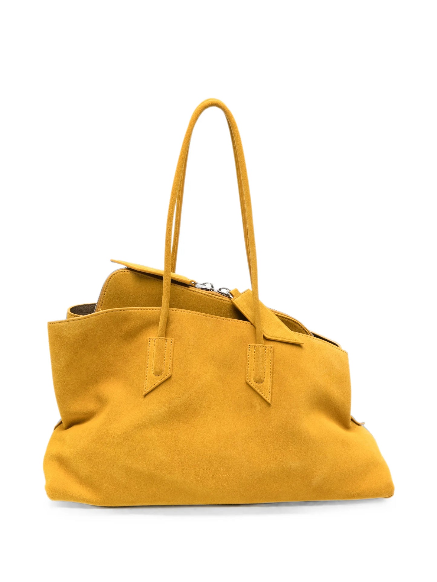 medium La Passeggiata suede geometric-frame tote bag