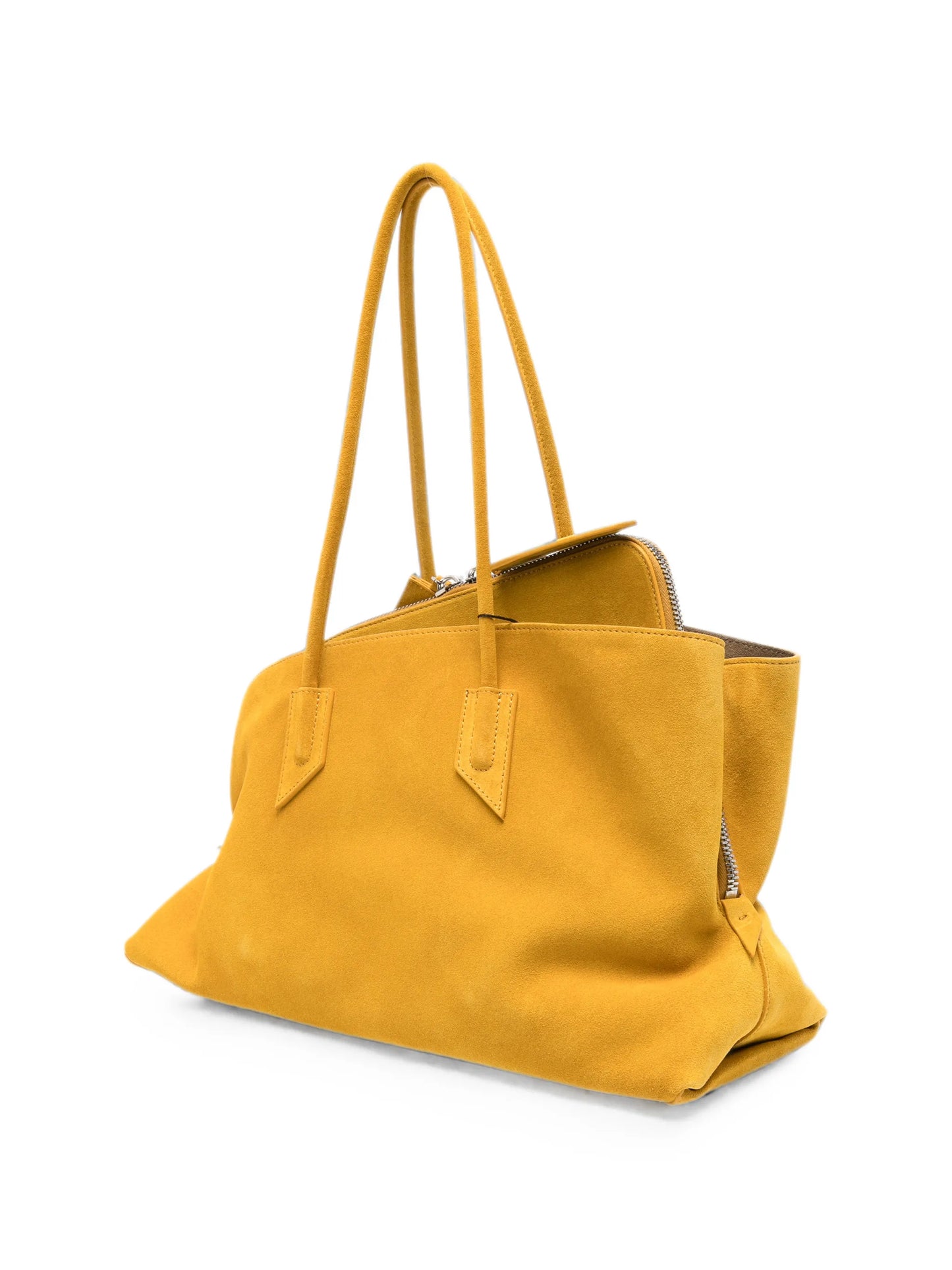 medium La Passeggiata suede geometric-frame tote bag