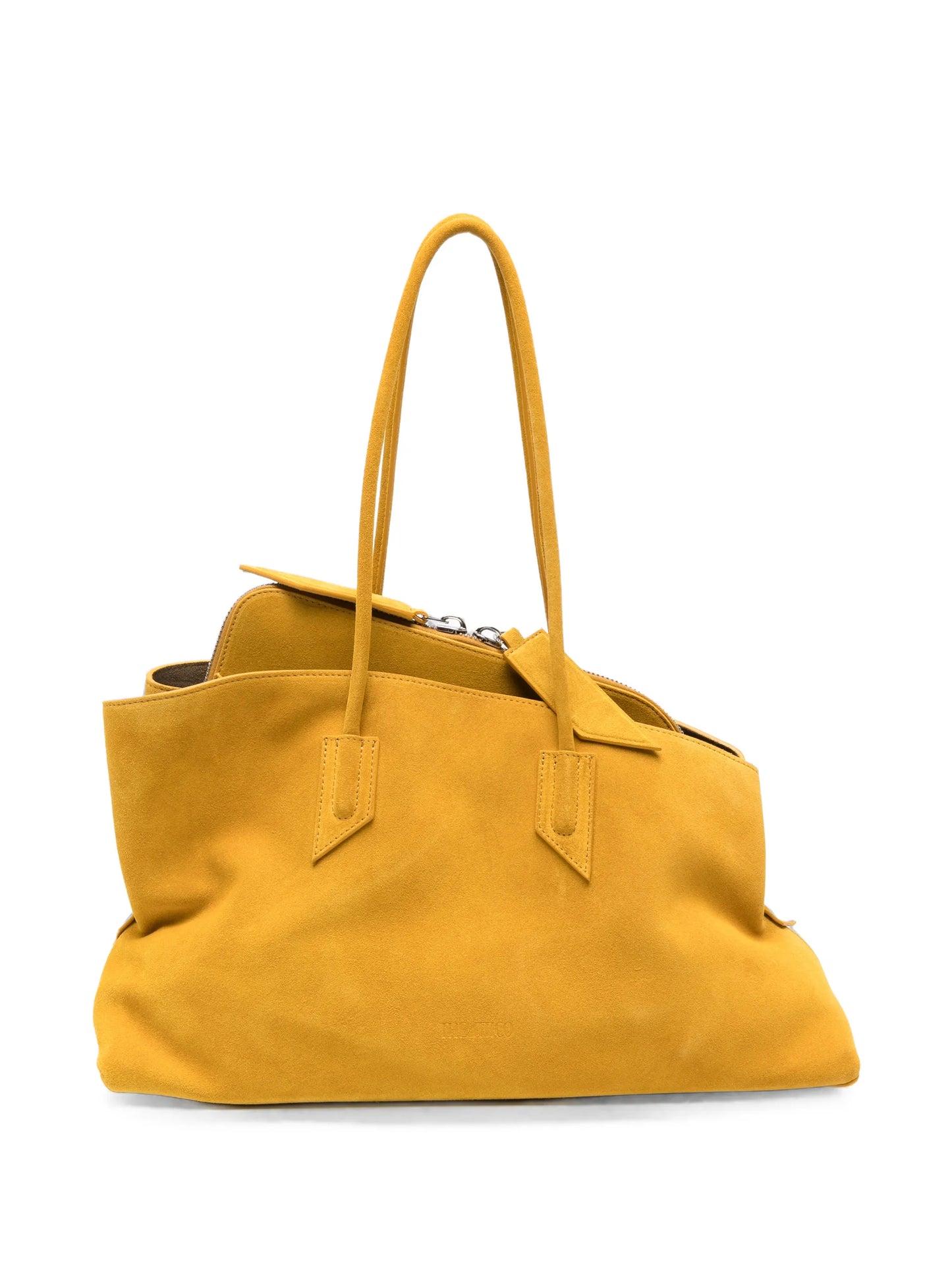 medium La Passeggiata suede geometric-frame tote bag