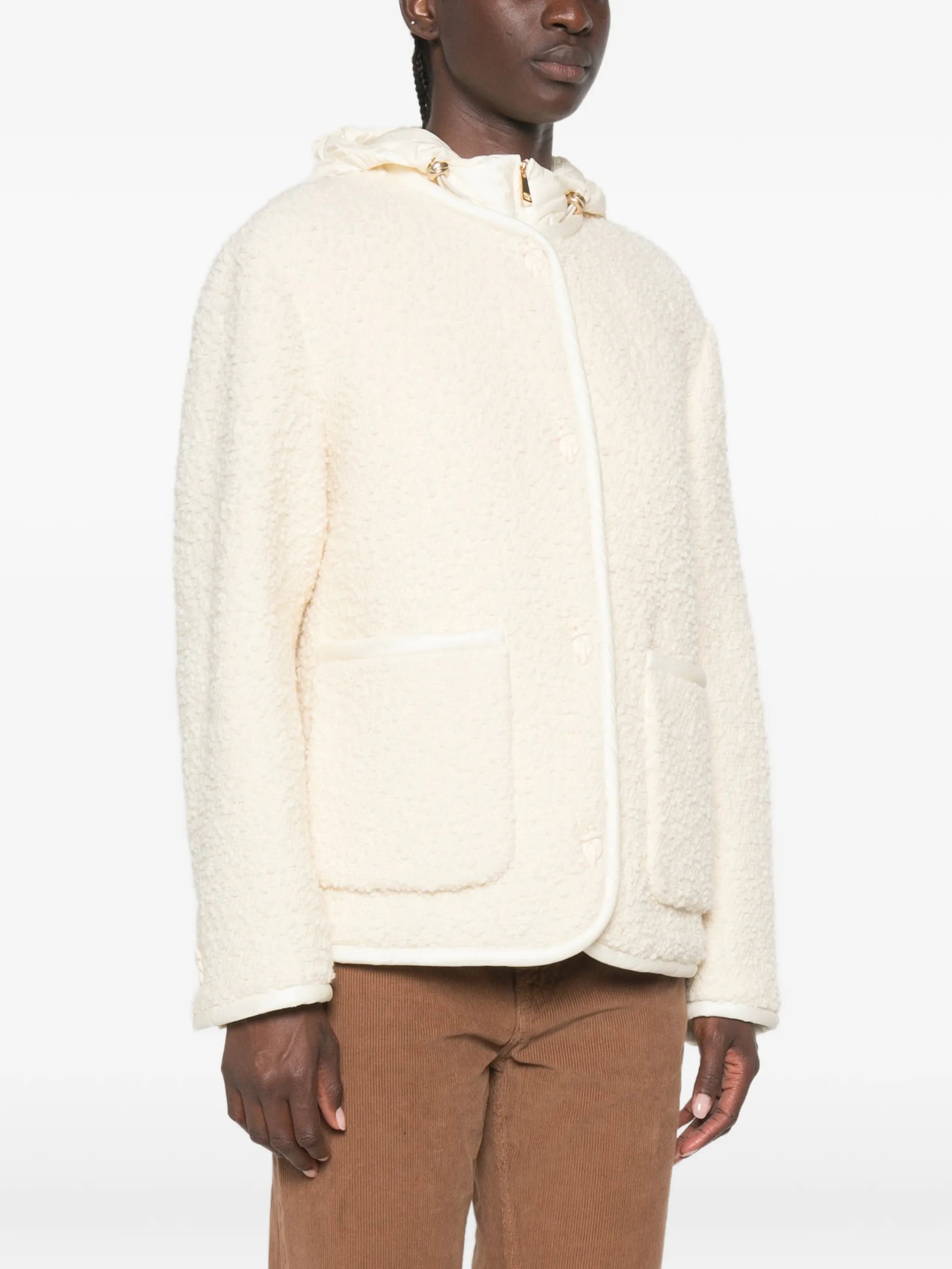 Hylesine hooded bouclé jacket