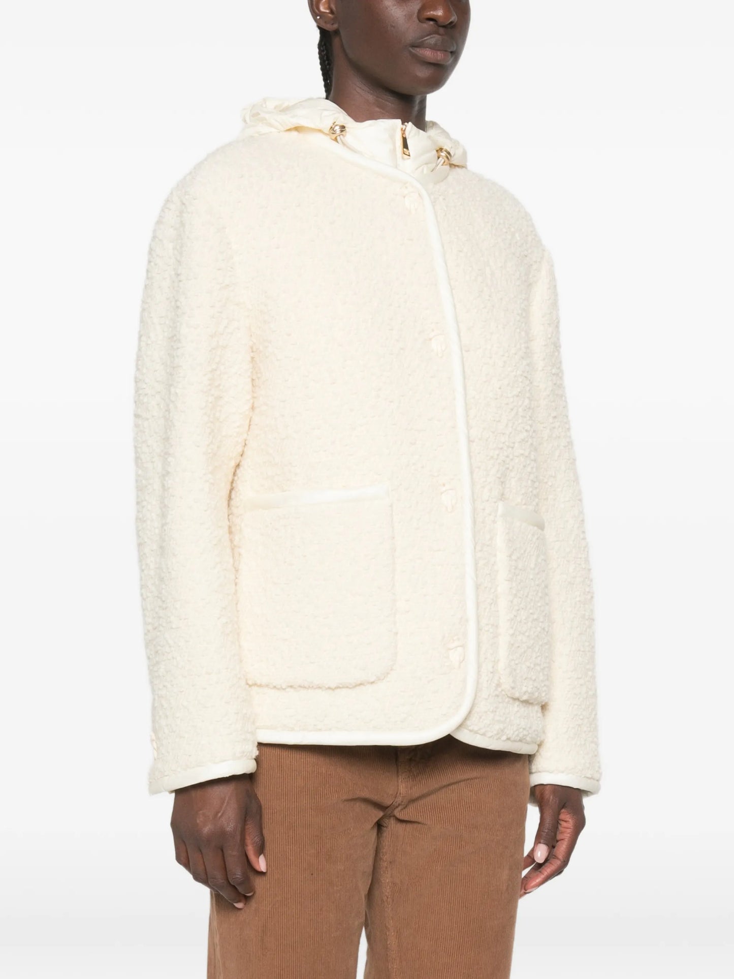 Hylesine hooded bouclé jacket