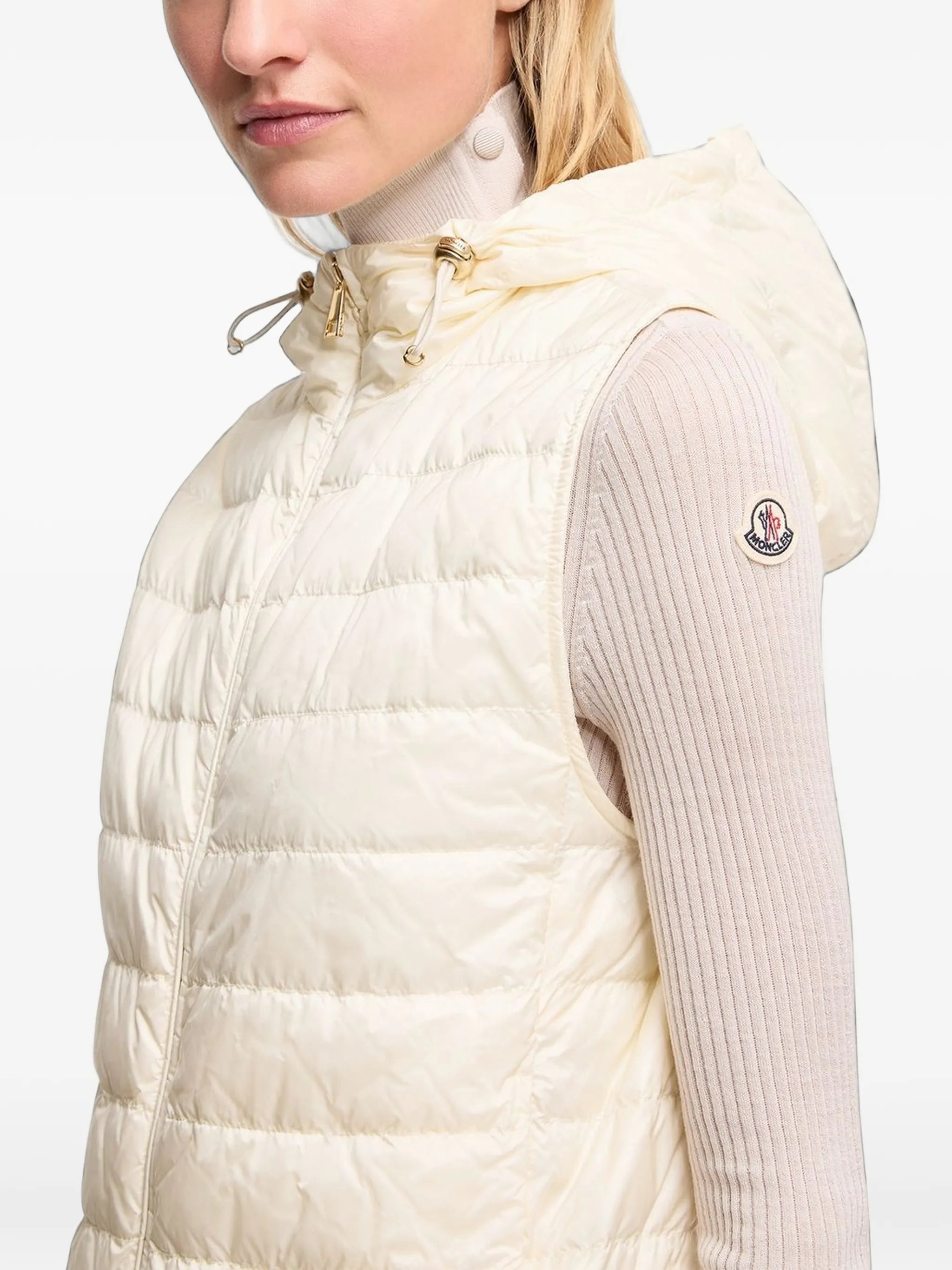 Hylesine 3-in-1 wool & cotton blend short down jacket