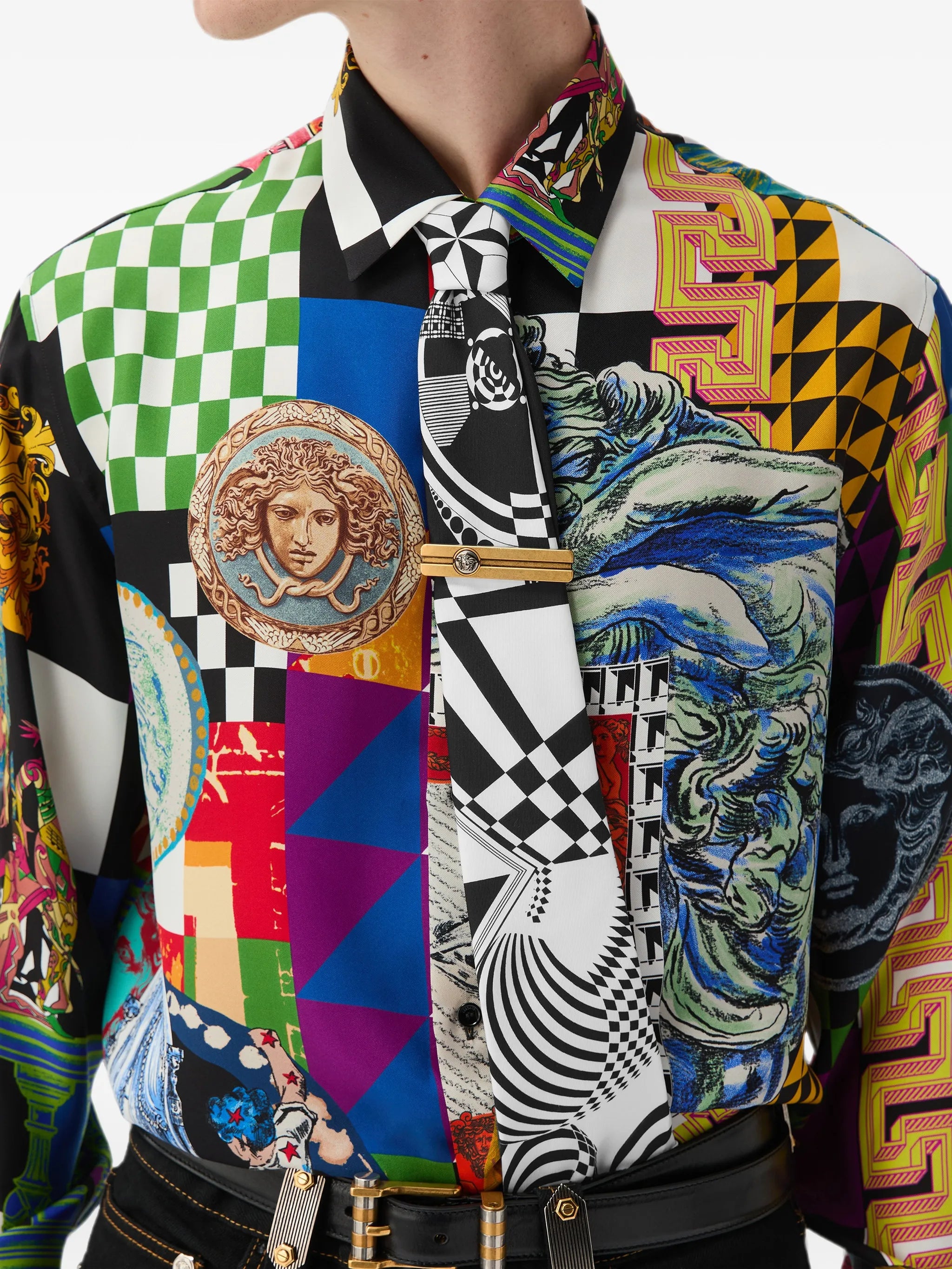 printed silk twill tie