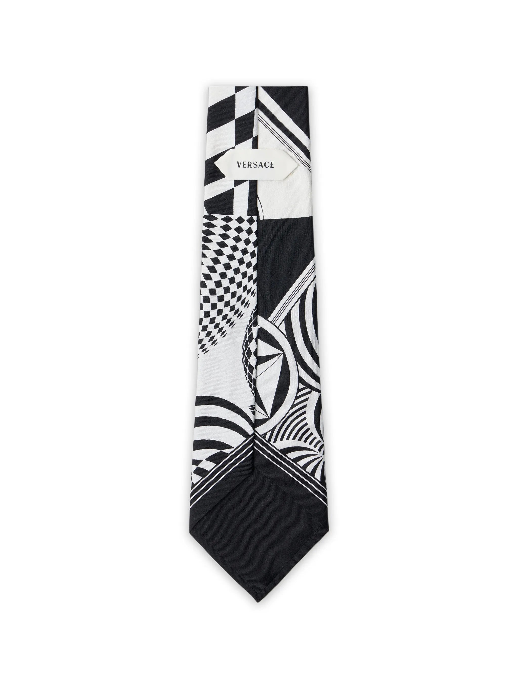 printed silk twill tie