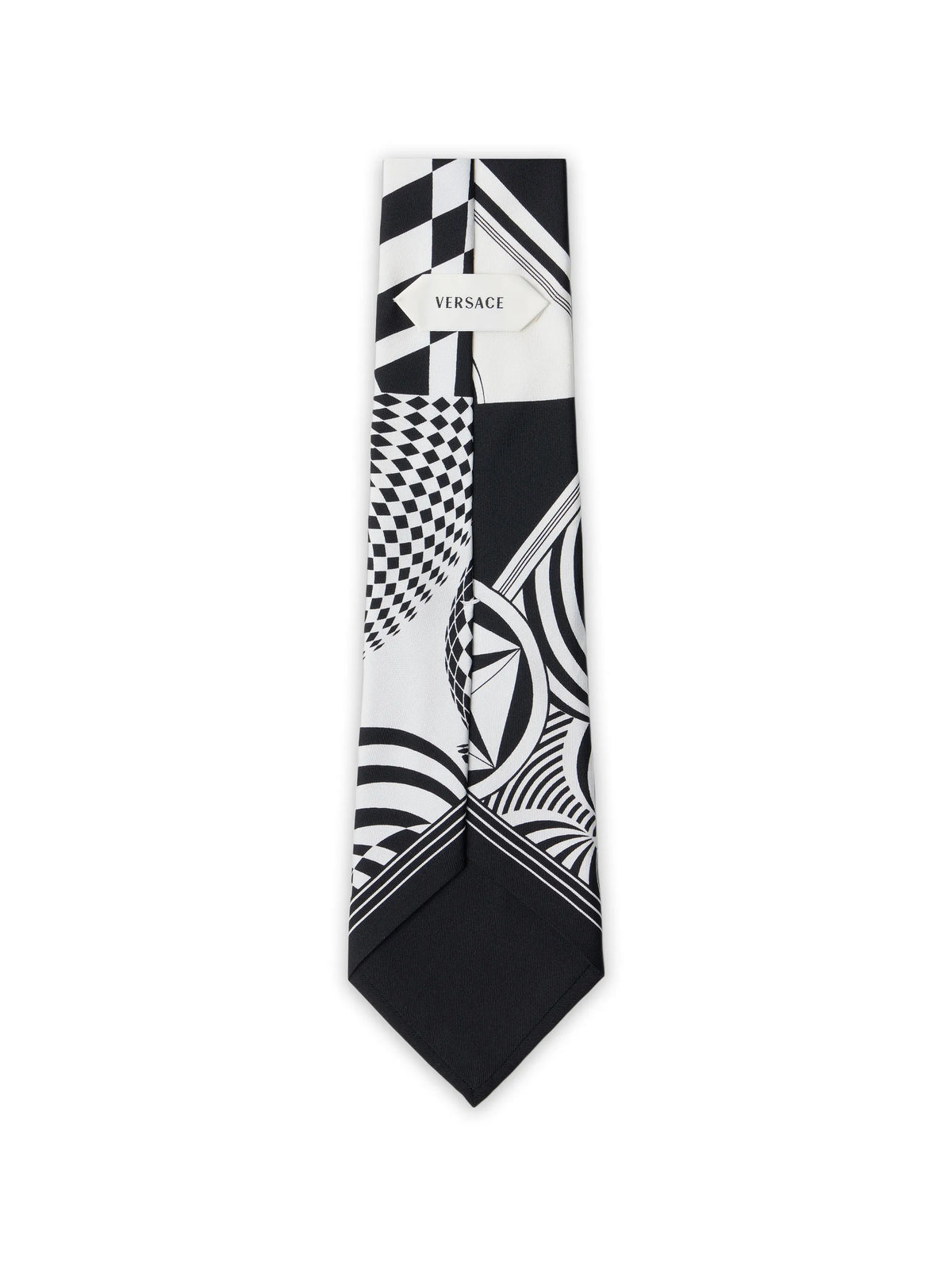 printed silk twill tie