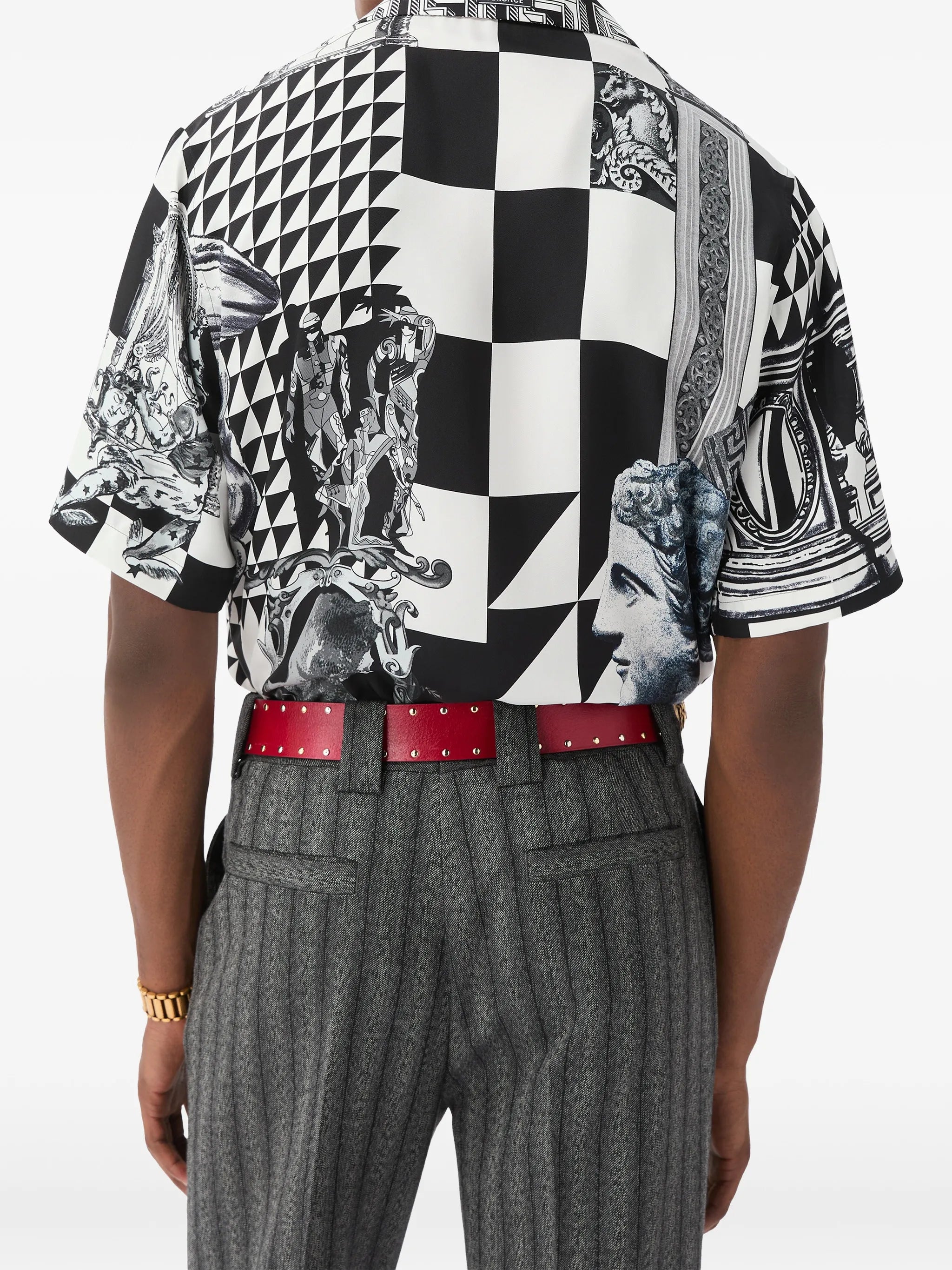Medusa Collage silk shirt
