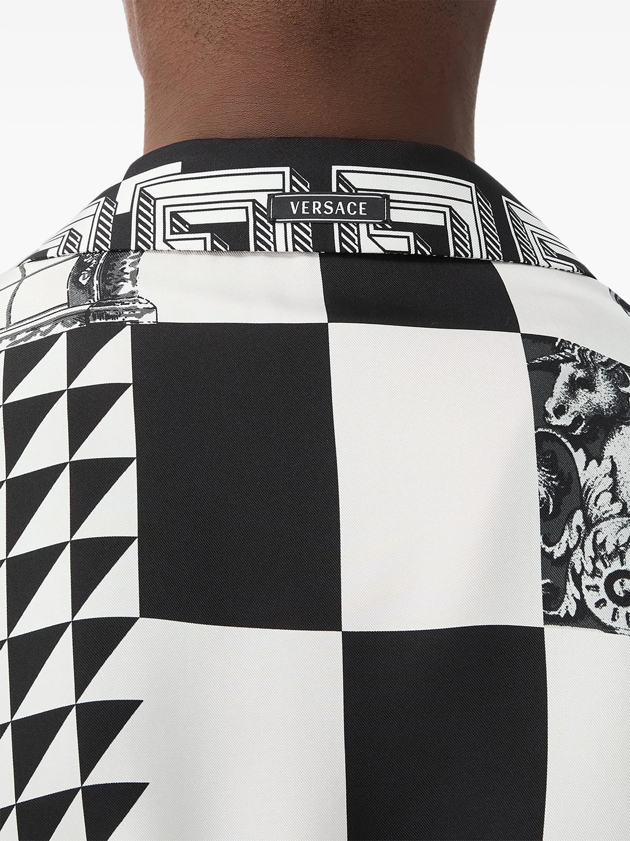 Medusa Collage silk shirt