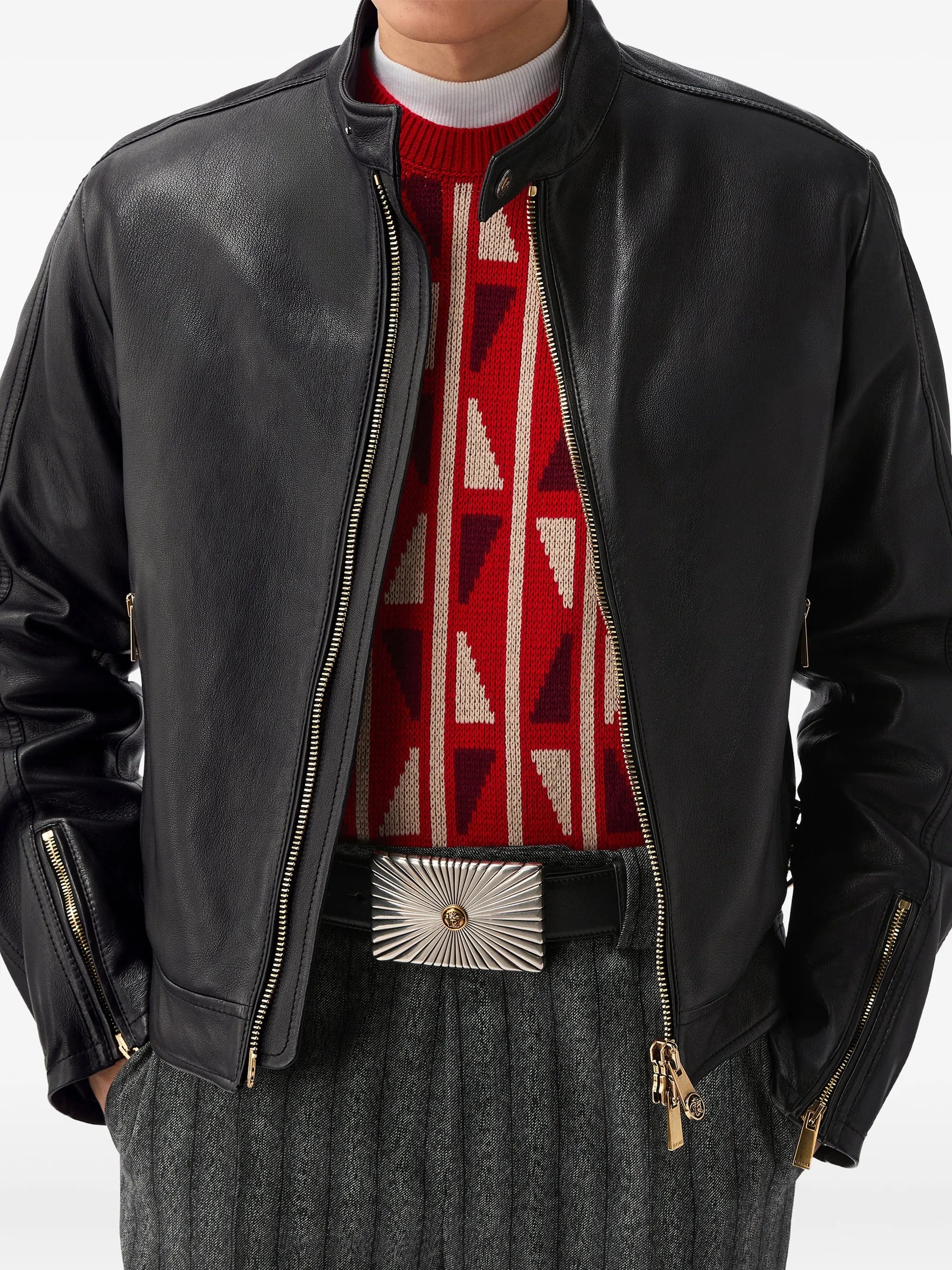 nappa biker jacket