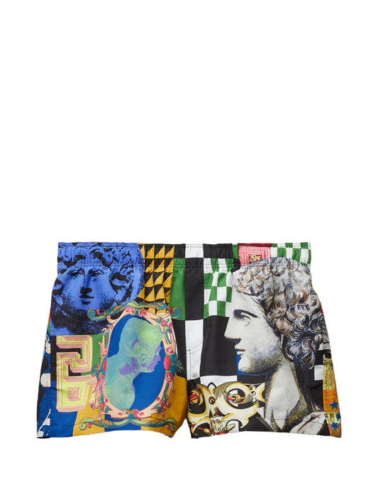 printed swim shorts