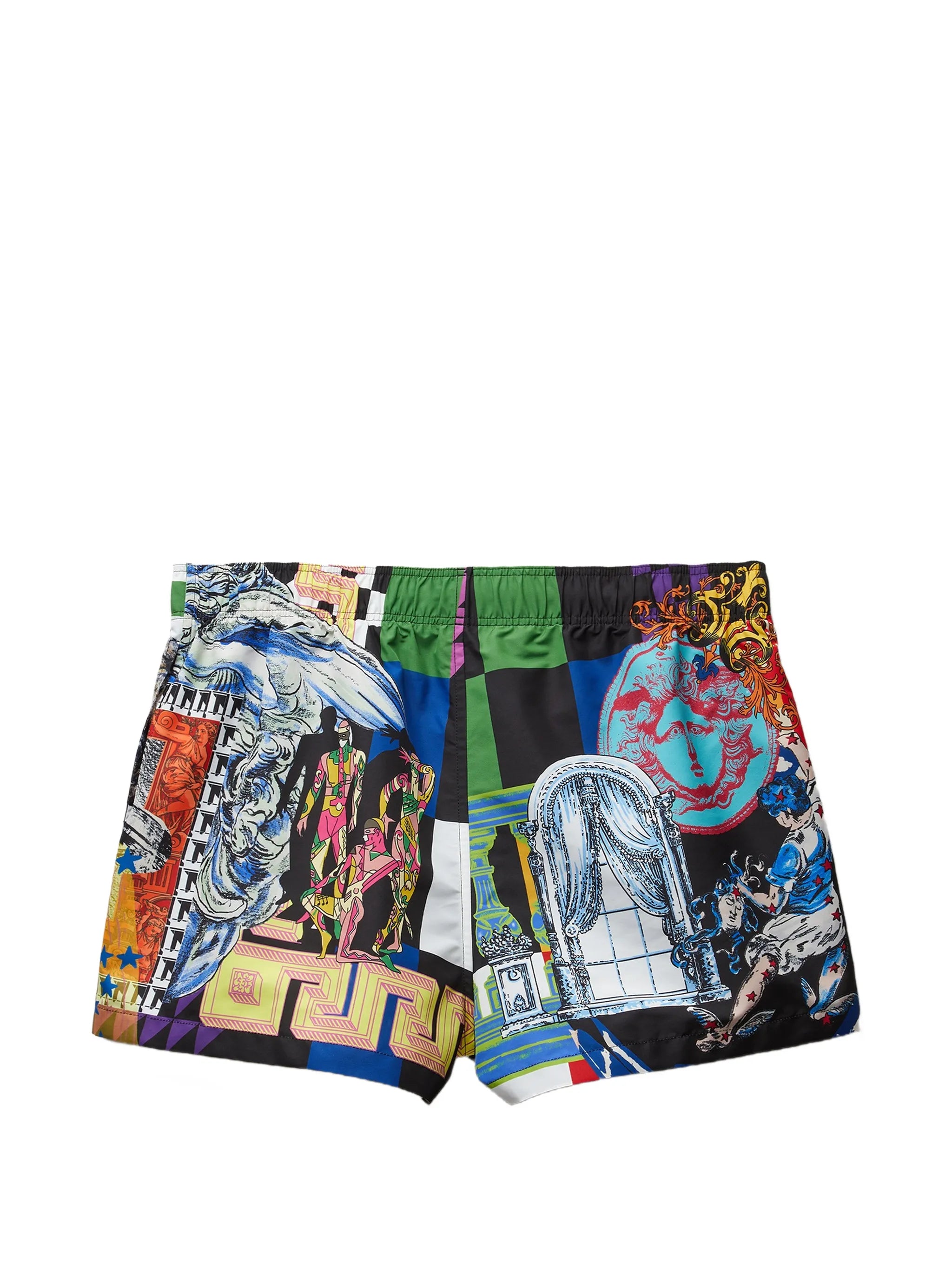 printed swim shorts