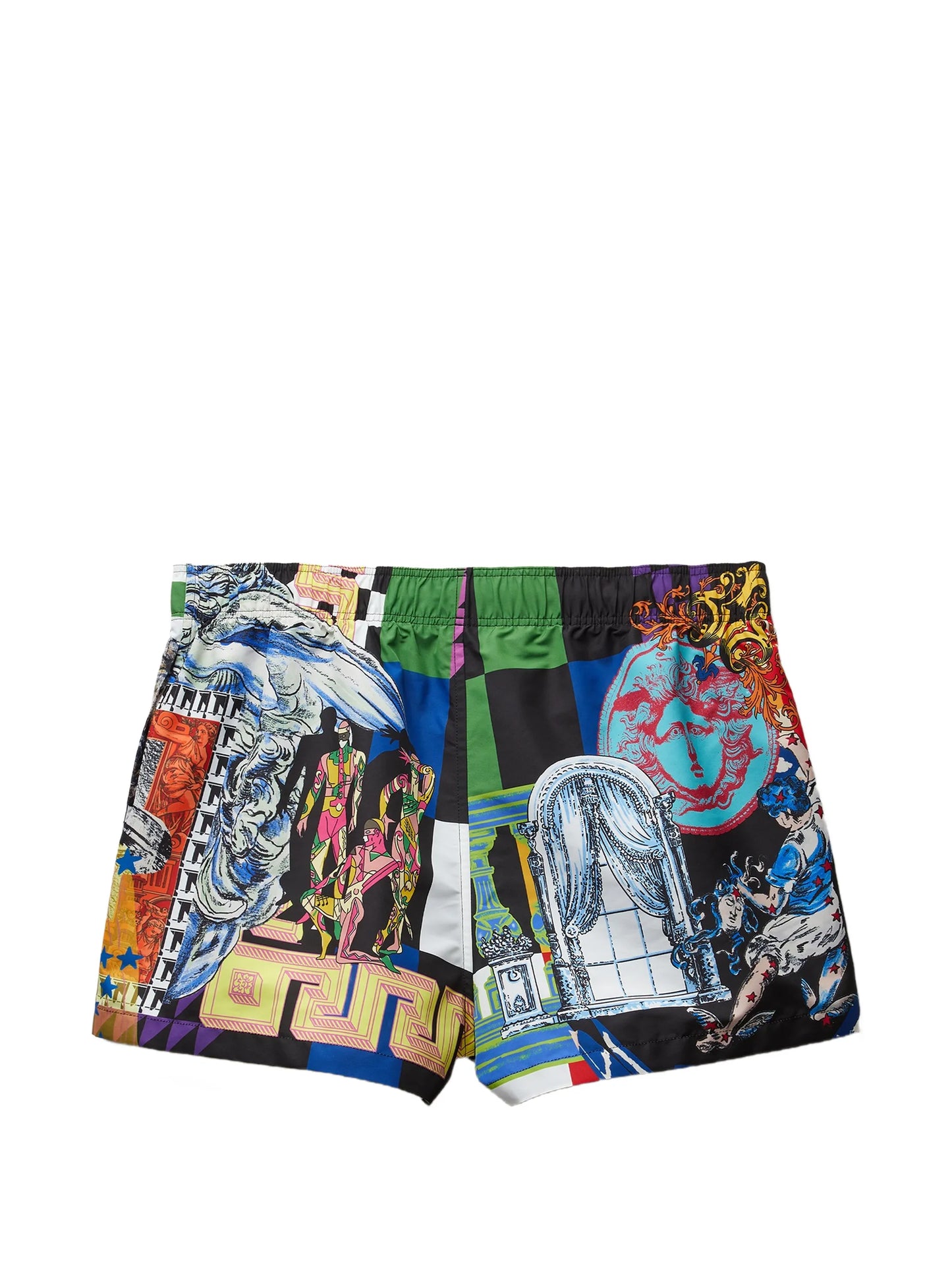 printed swim shorts