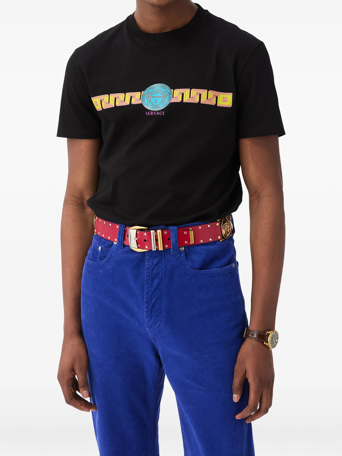 printed cotton-jersey slim T-shirt