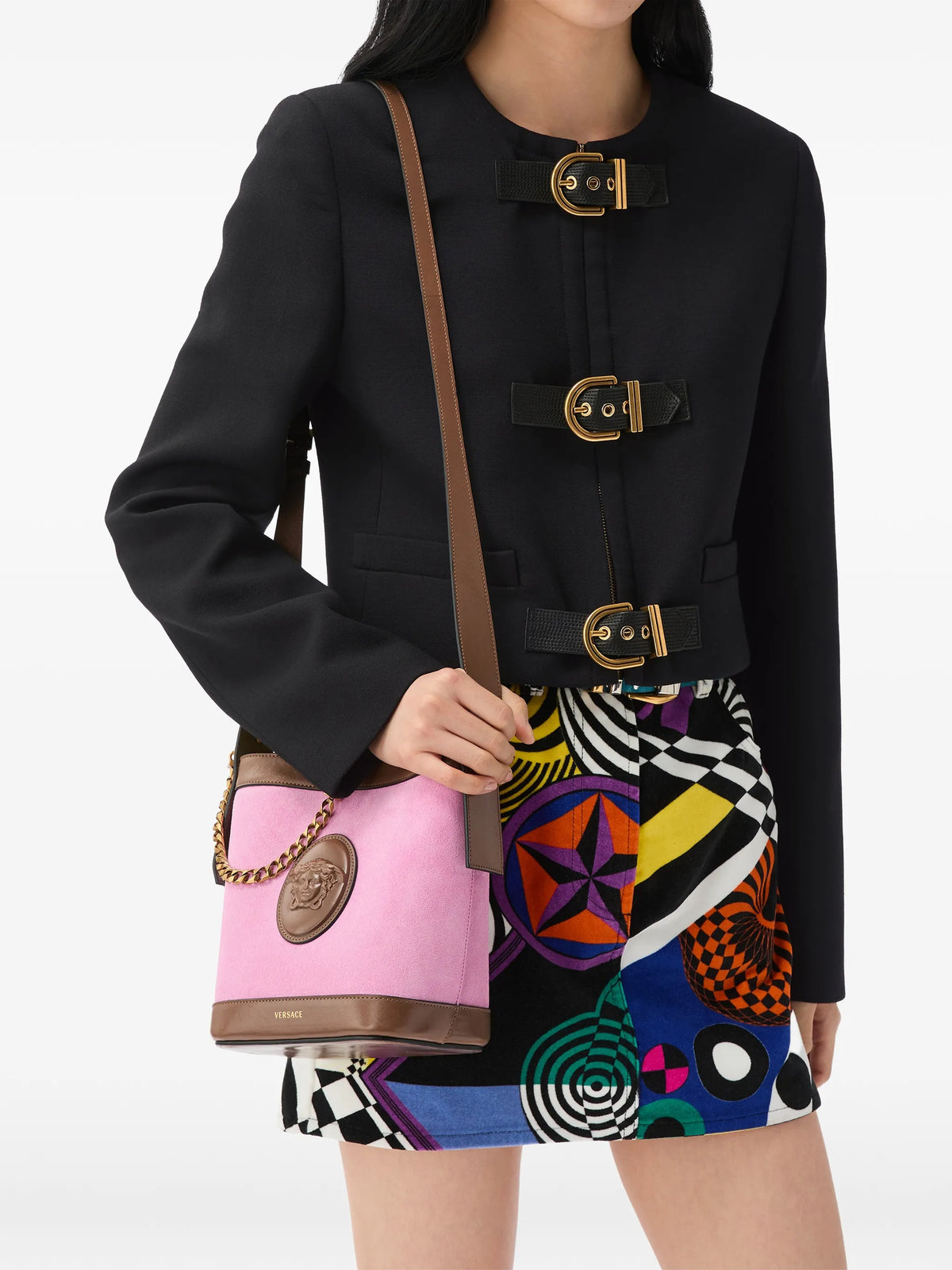 natté wool crop jacket