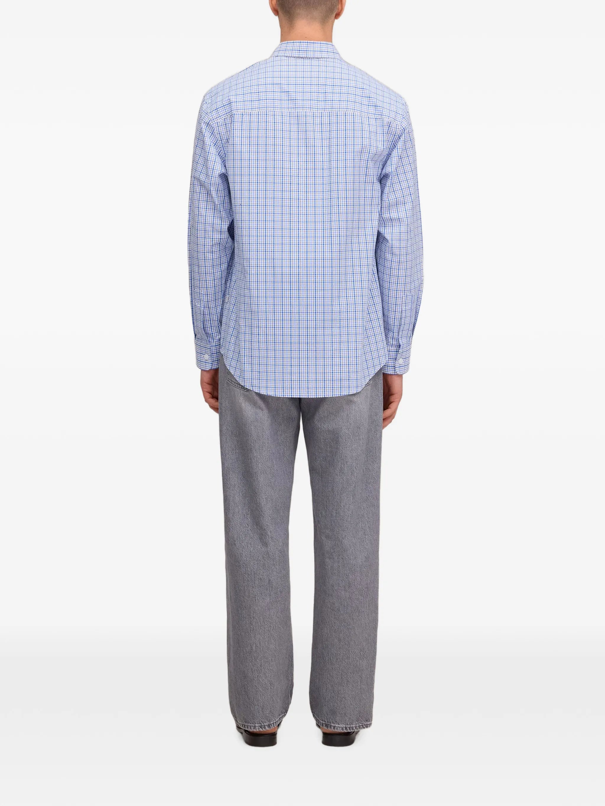 Quinsy check-pattern long-sleeve shirt