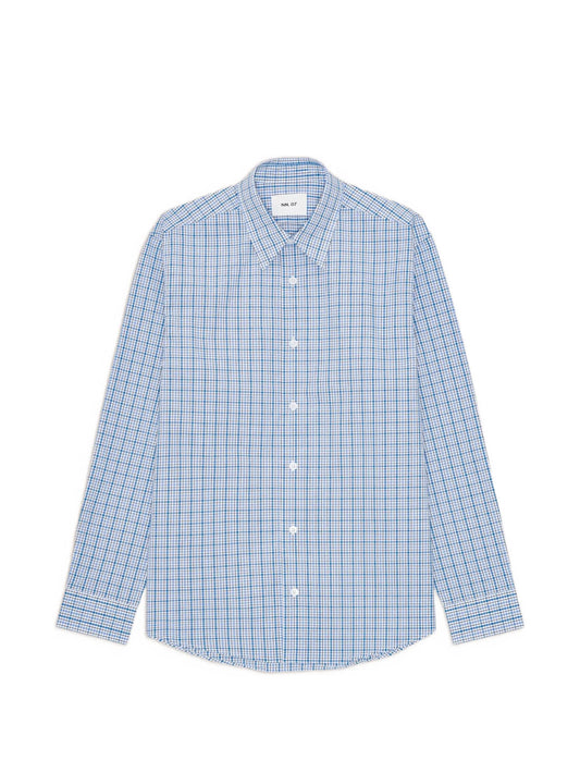 Quinsy check-pattern long-sleeve shirt