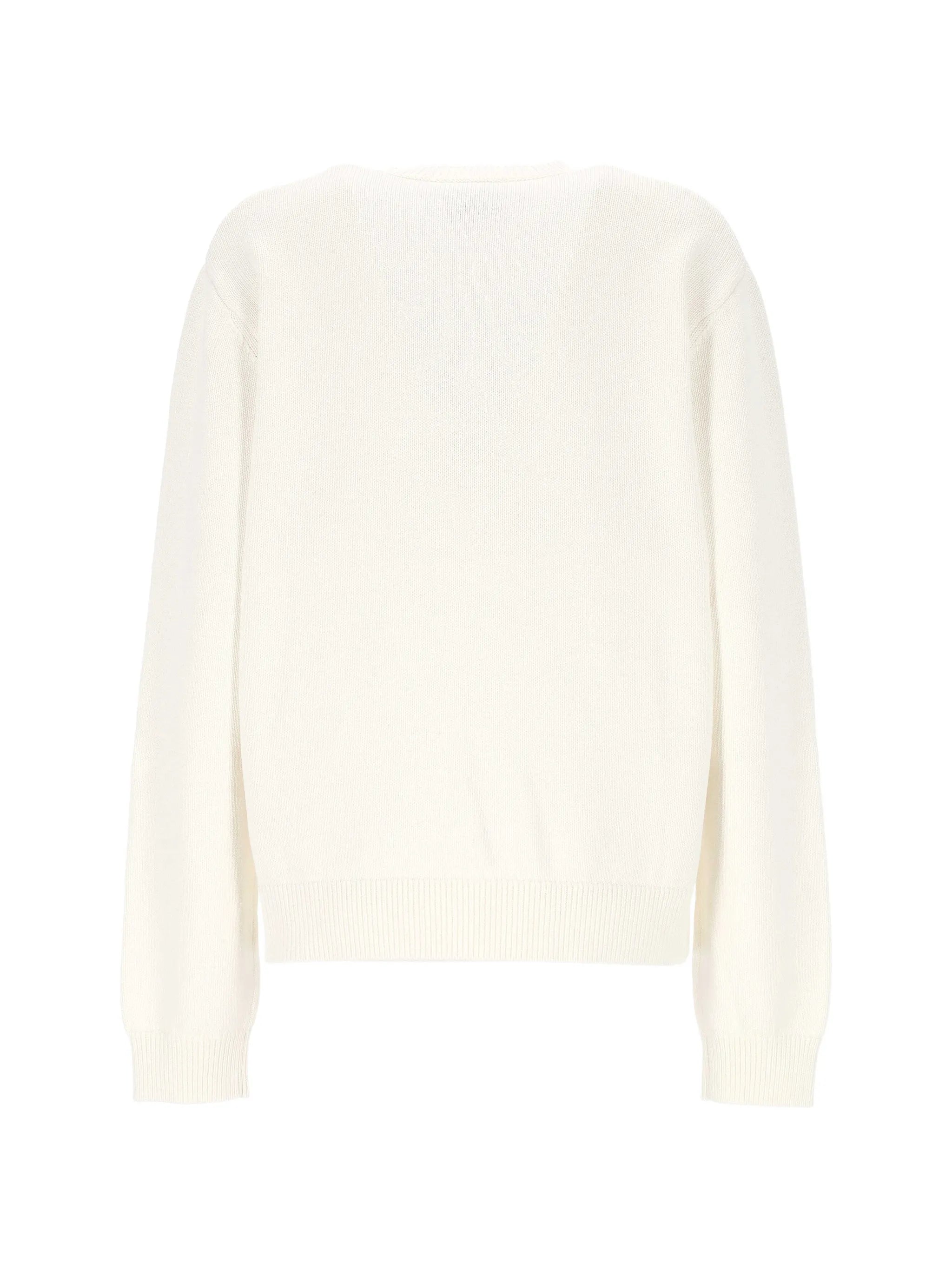 x Laduree crew-neck cotton jumper