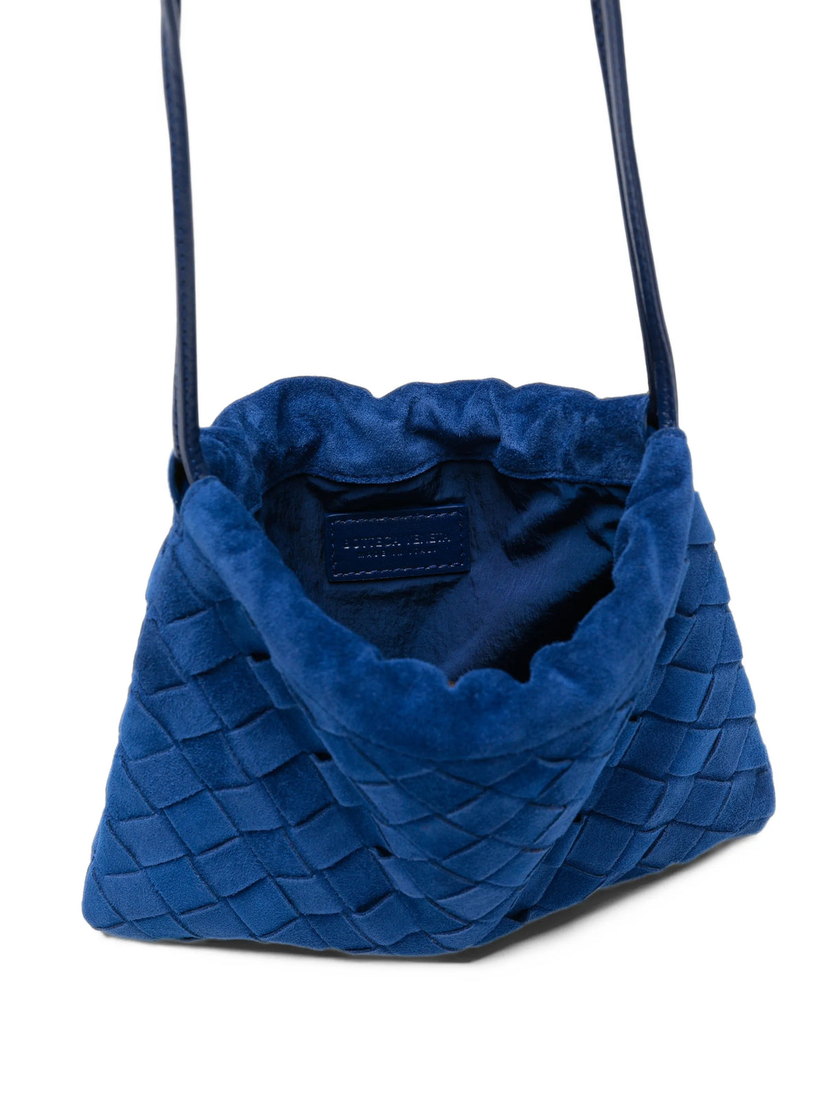 Intrecciato suede mini bag