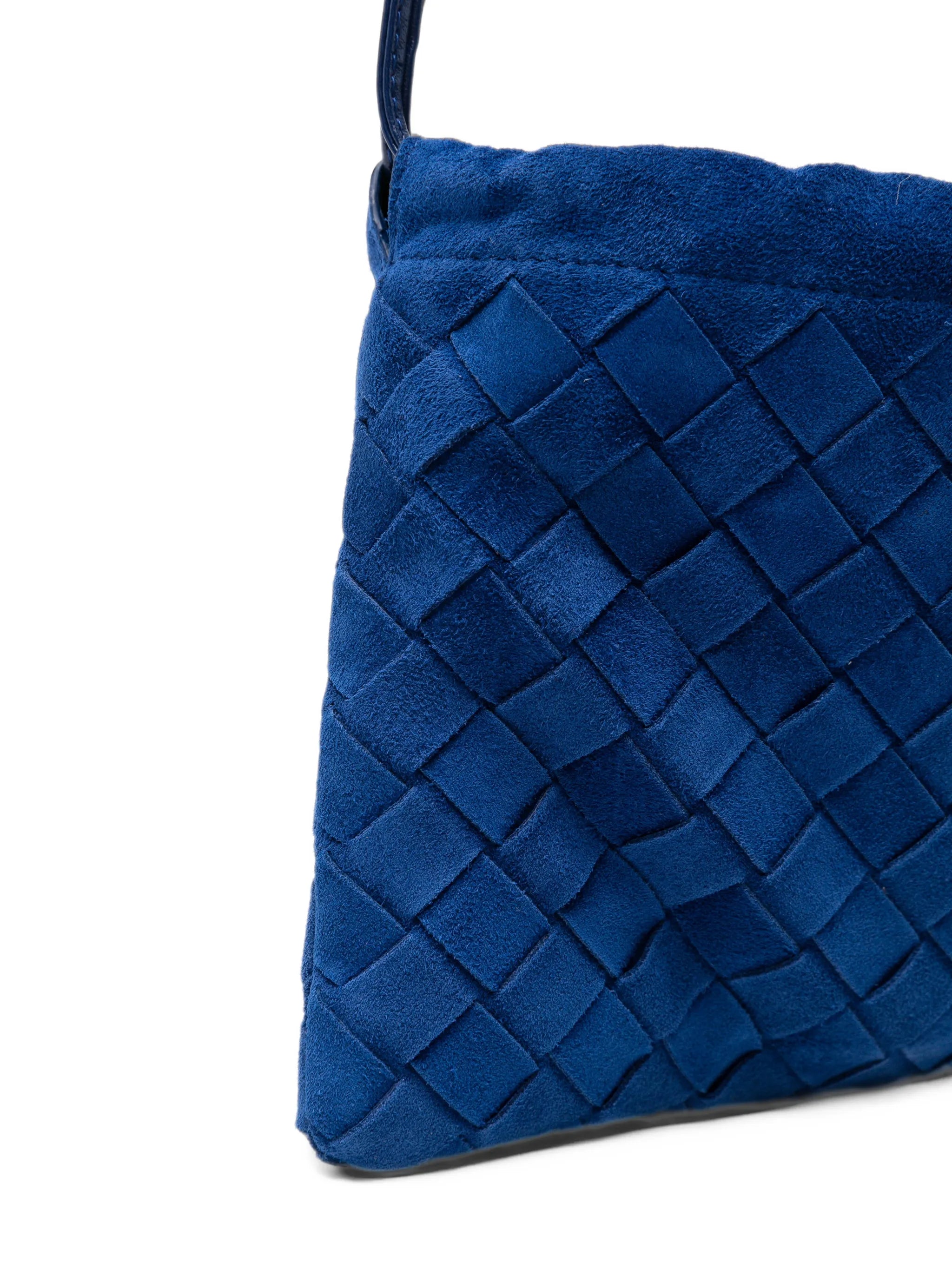 Intrecciato suede mini bag