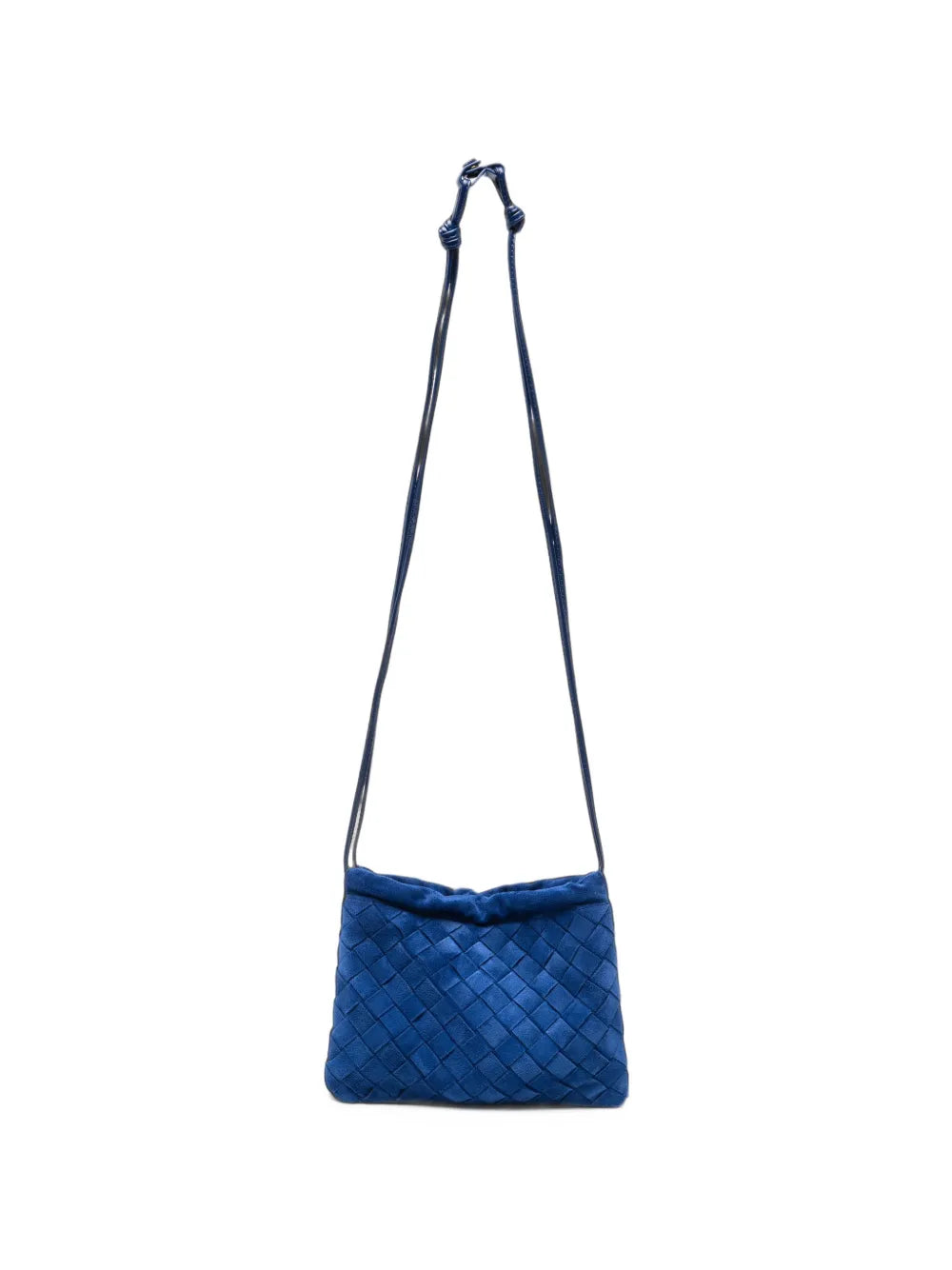 Intrecciato suede mini bag