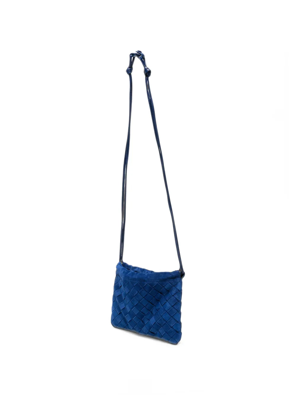 Intrecciato suede mini bag