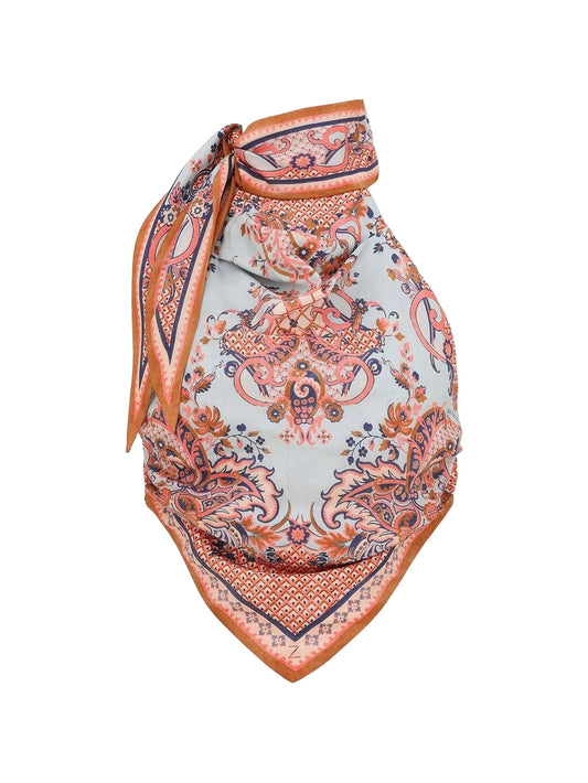 Aster paisley-floral top