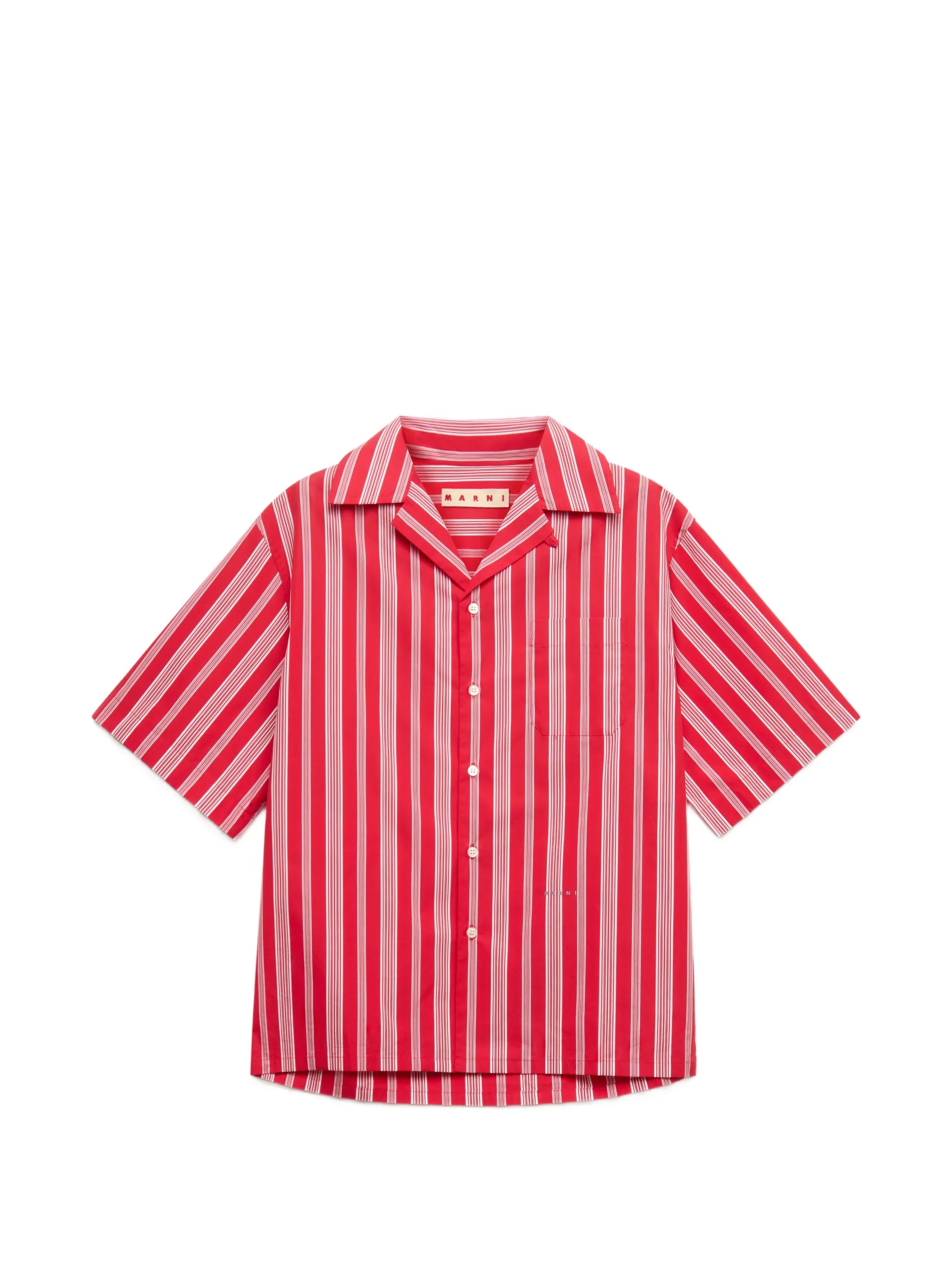 striped poplin shirt
