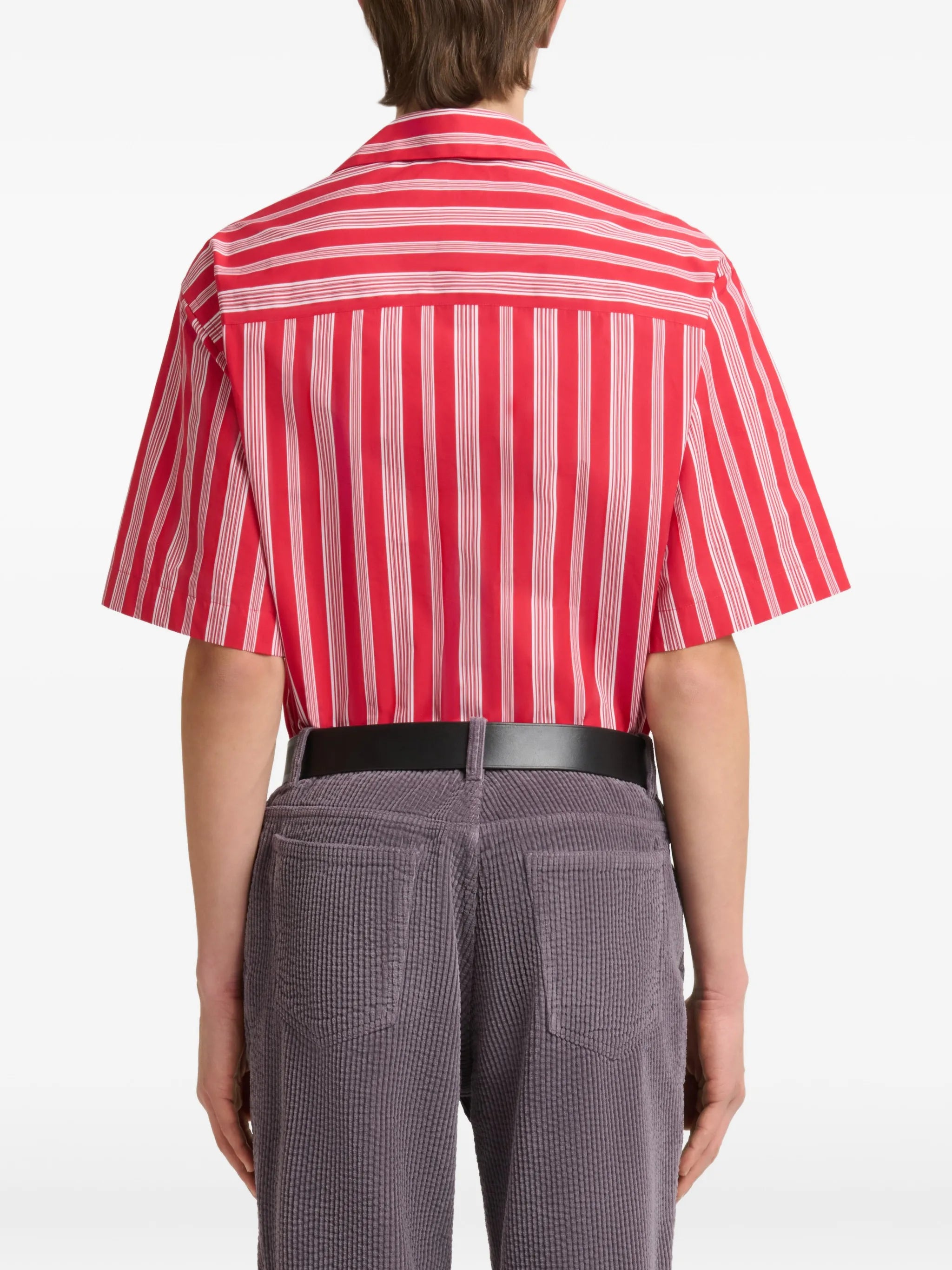 striped poplin shirt