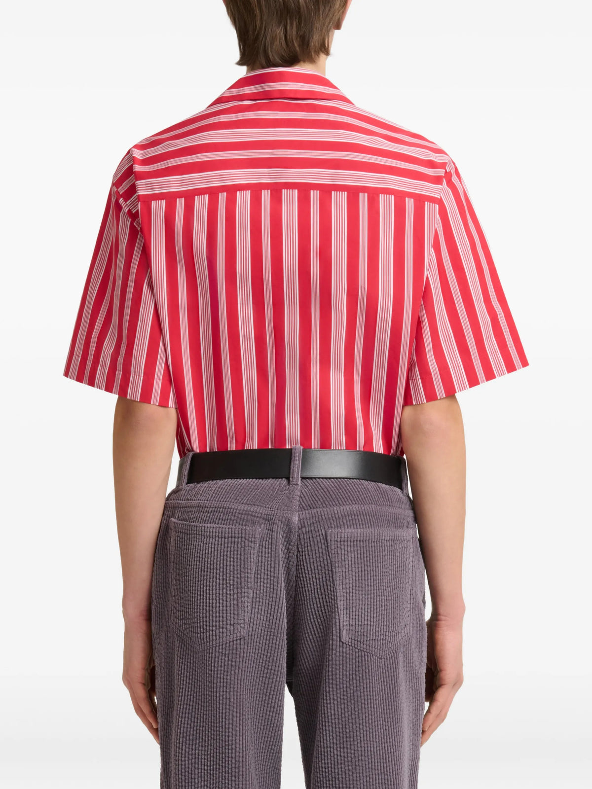 striped poplin shirt