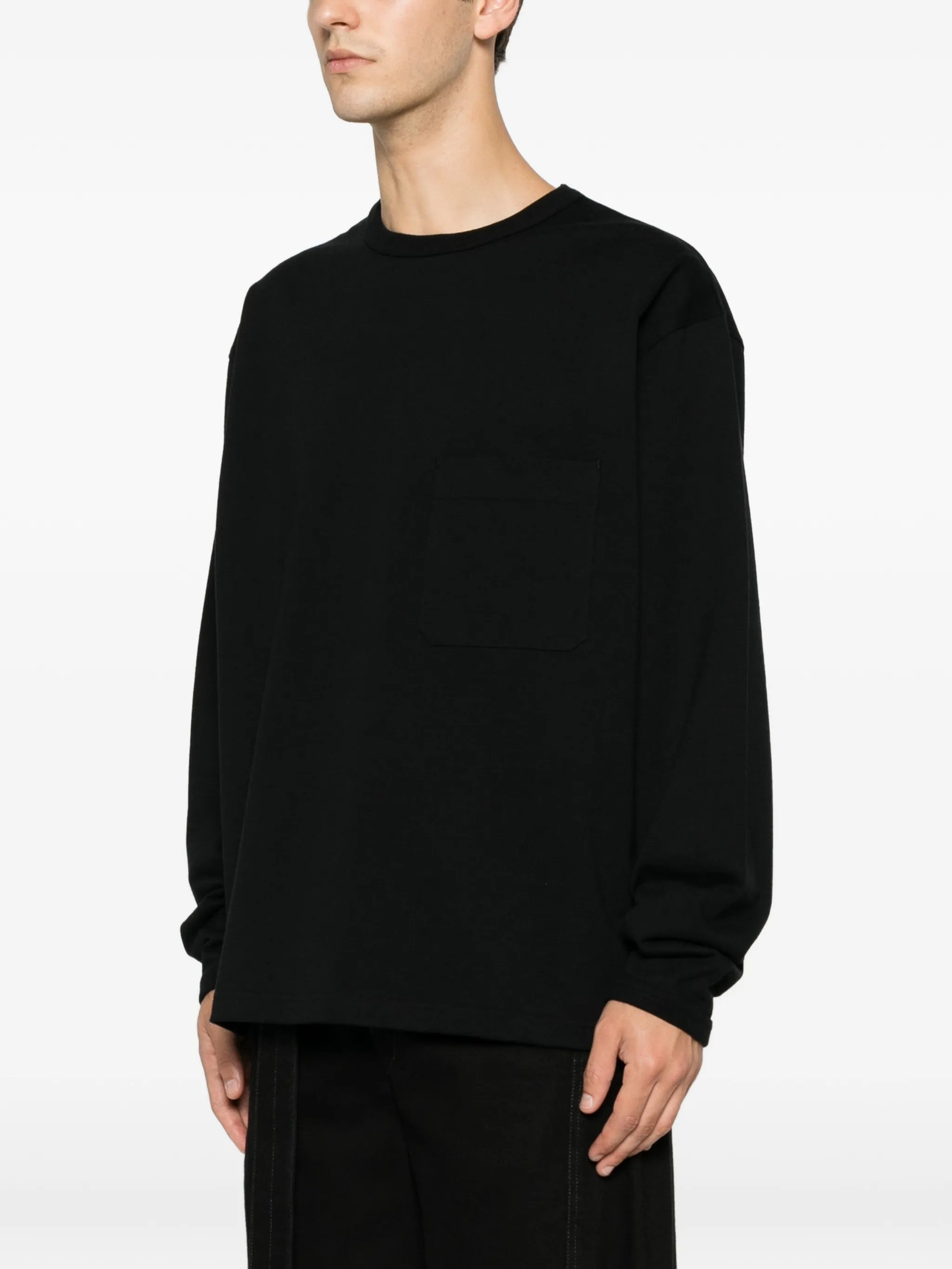 chest-pocket sweatshirt